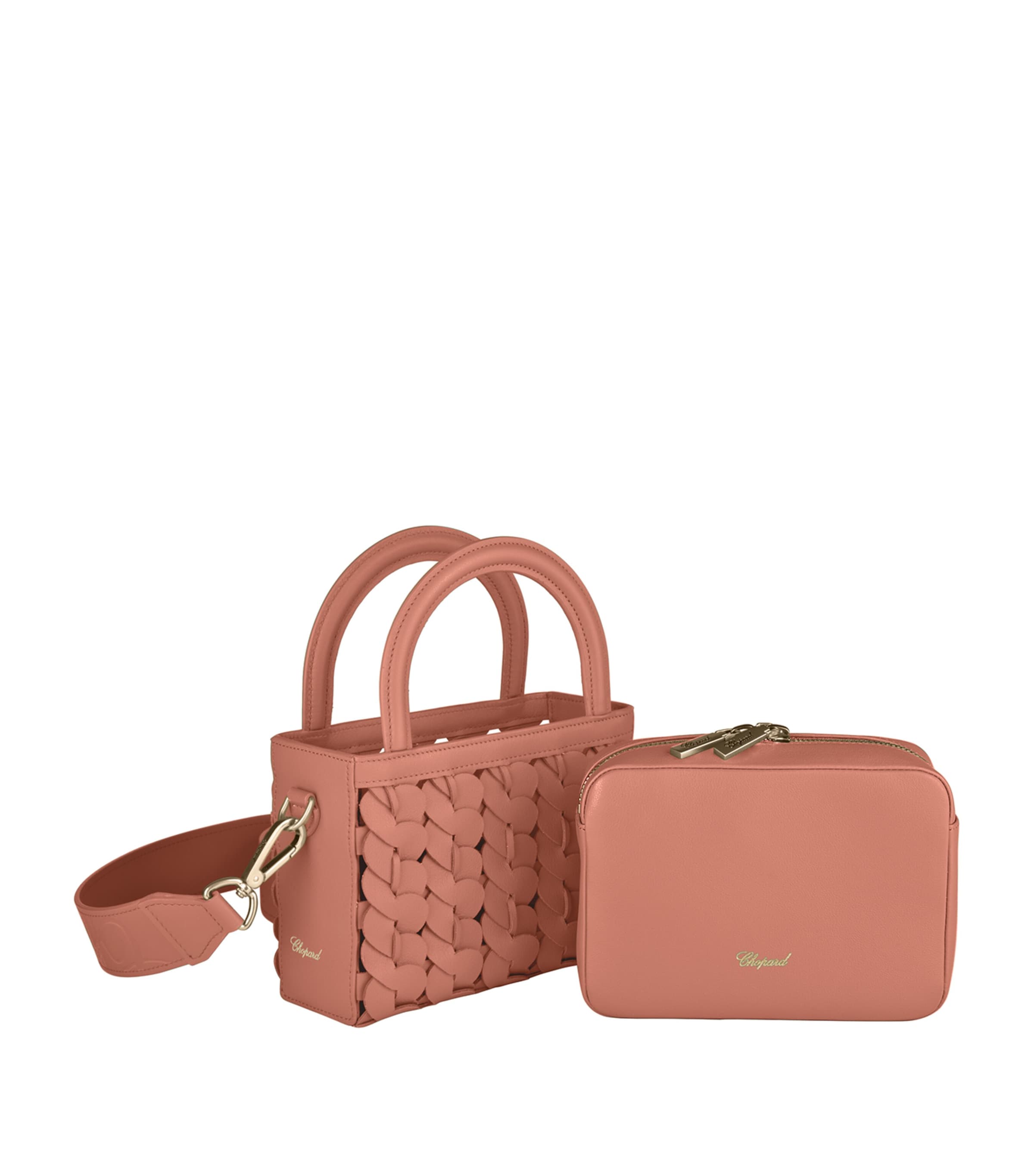 Micro Happy Hearts Top-Handle Bag PEACH Image 3