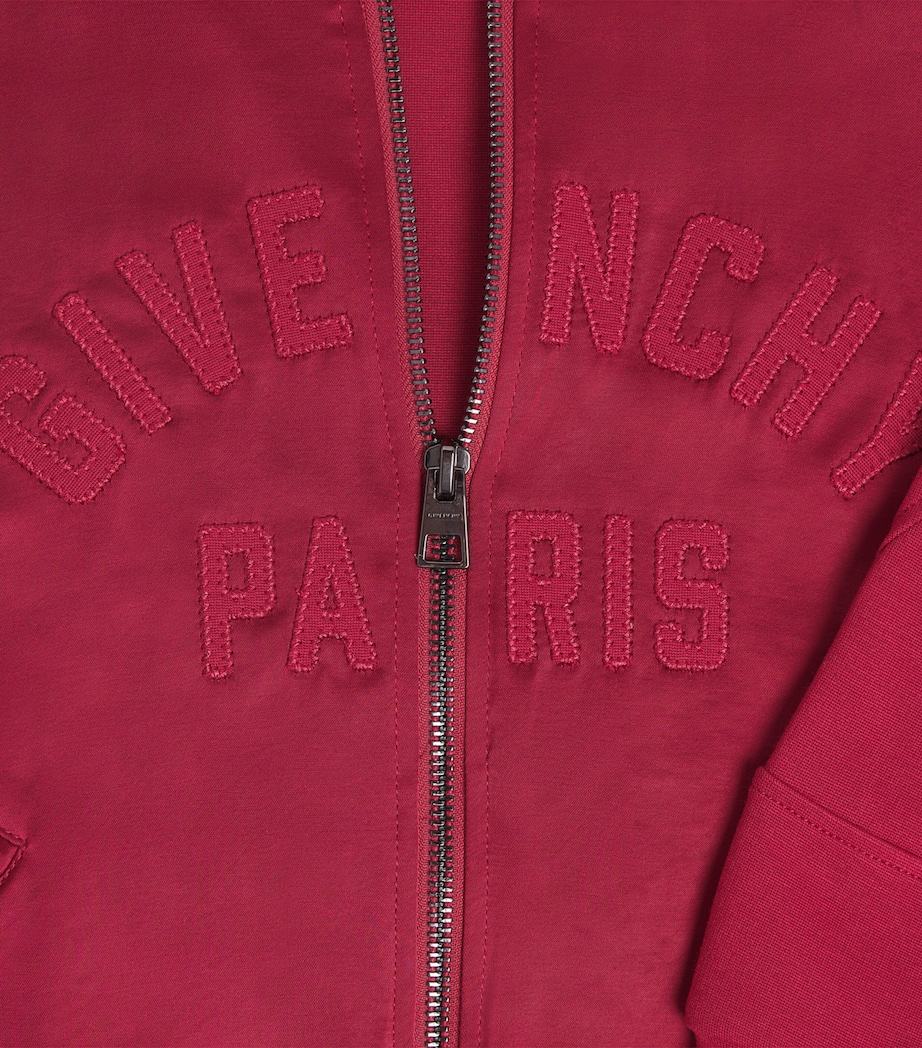 Givenchy Kids Logo Bomber Jacket (5-12+ Years) Red Image 3