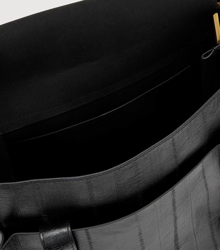Leather Ursa Shoulder Bag BLACK Image 4