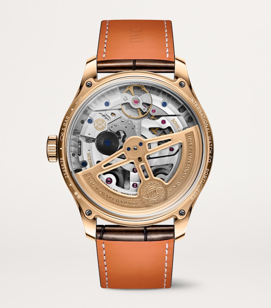 Rose Gold Portugieser Perpetual Calendar Watch 44mm SILVER Image 2