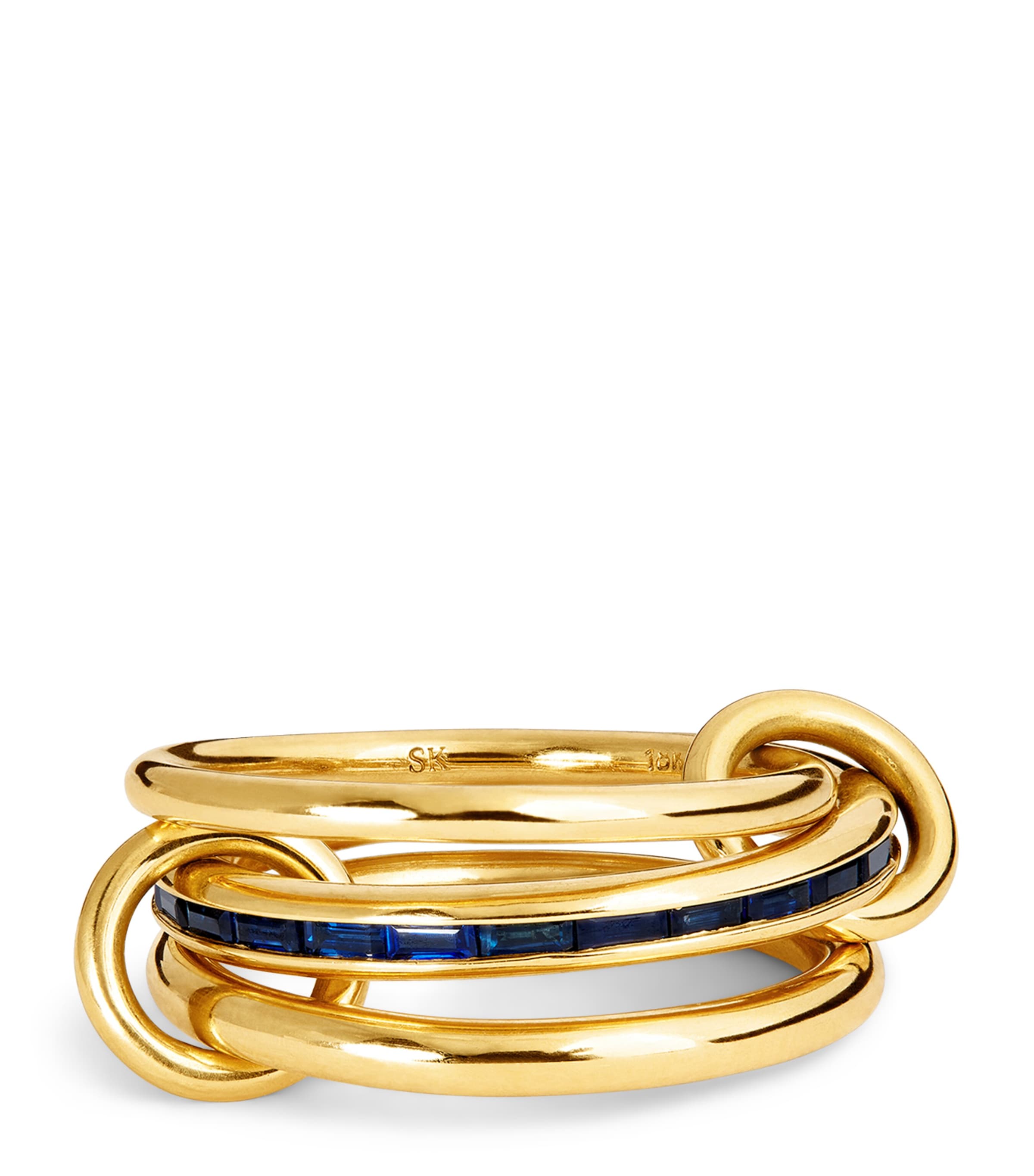 Spinelli Kilcollin Yellow Gold And Sapphire Pyrus Ring In Gold