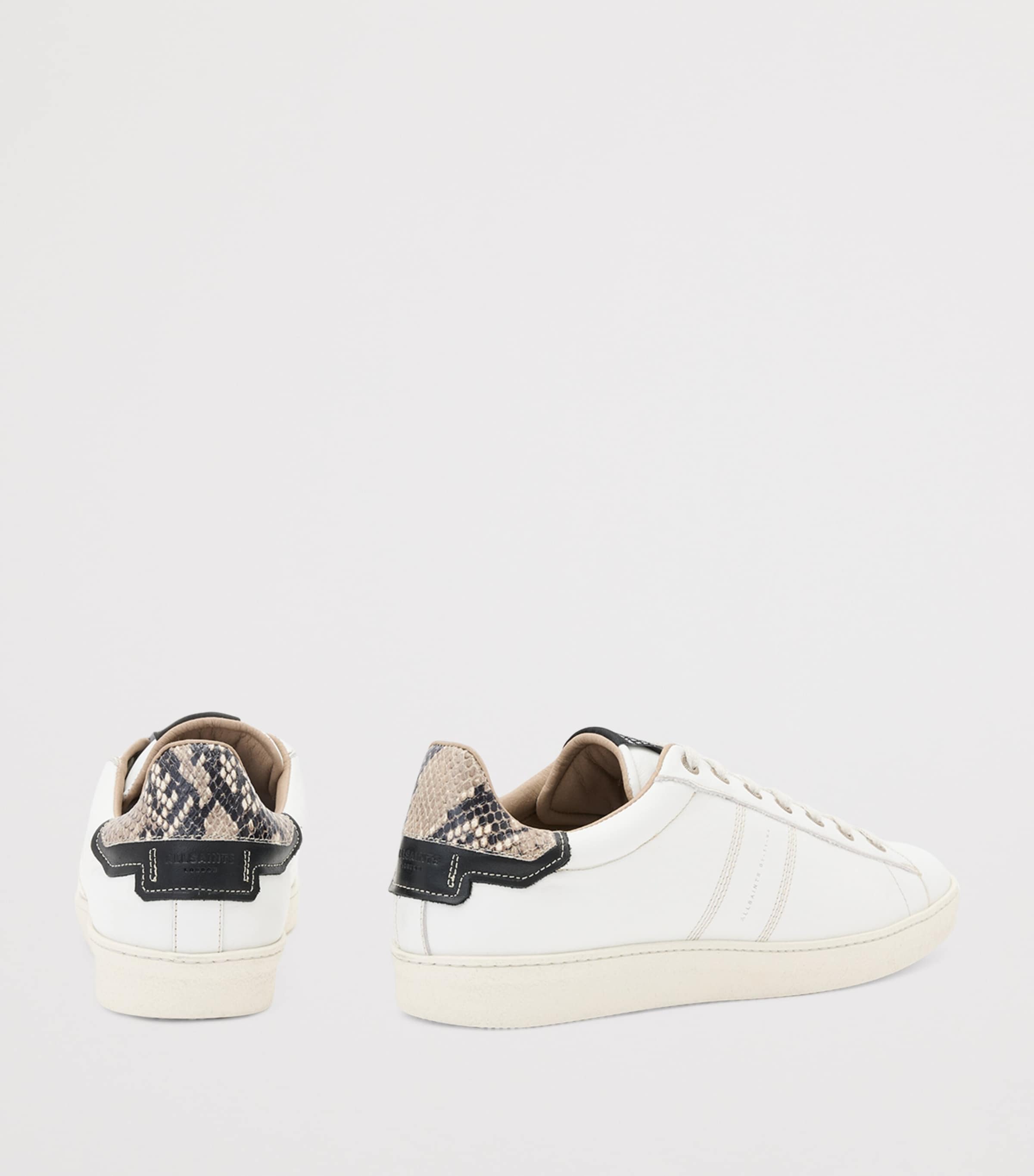 Leather Leon Low-Top Sneakers WHITE/BLACK Image 4