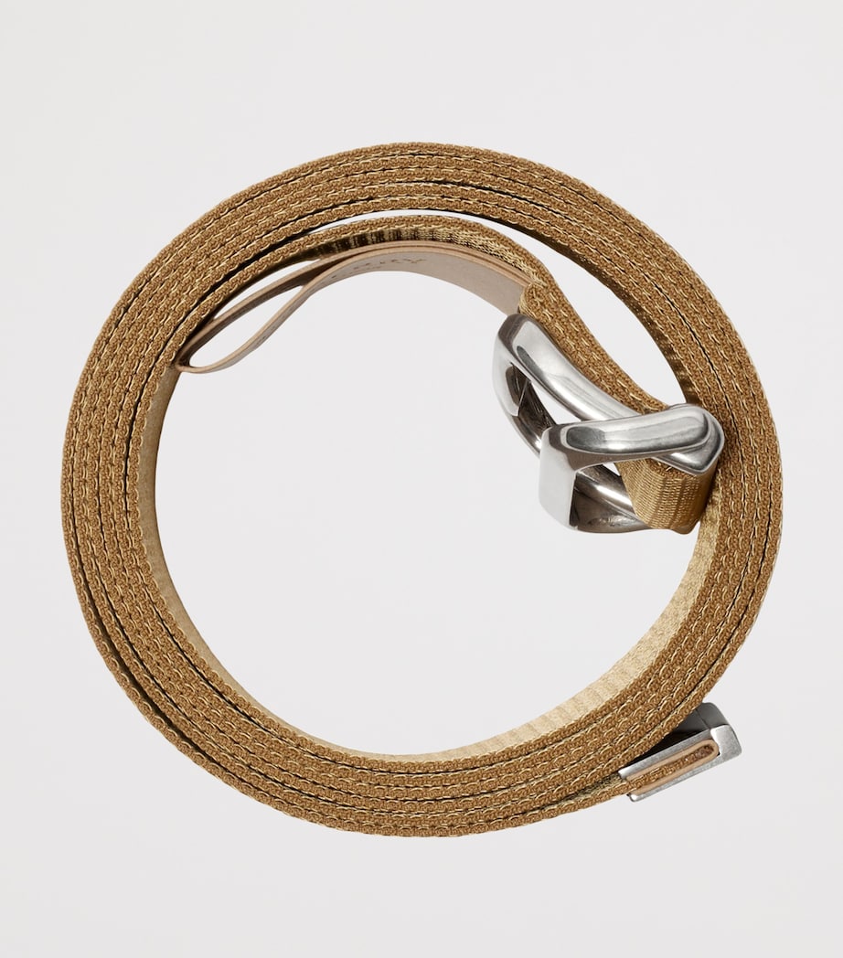 Woven Check Belt SAND Image 4