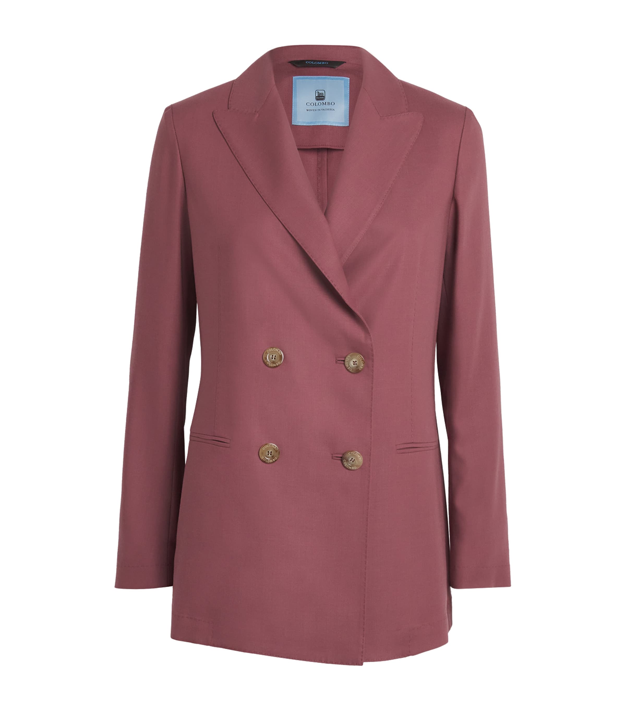Colombo Worsted Cashmere Blazer In Purple