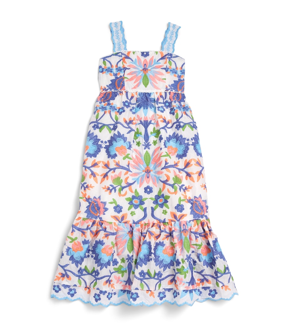 Cotton Embroidered Joanna Maxi Dress (1-9 Years) MULTI Image 1