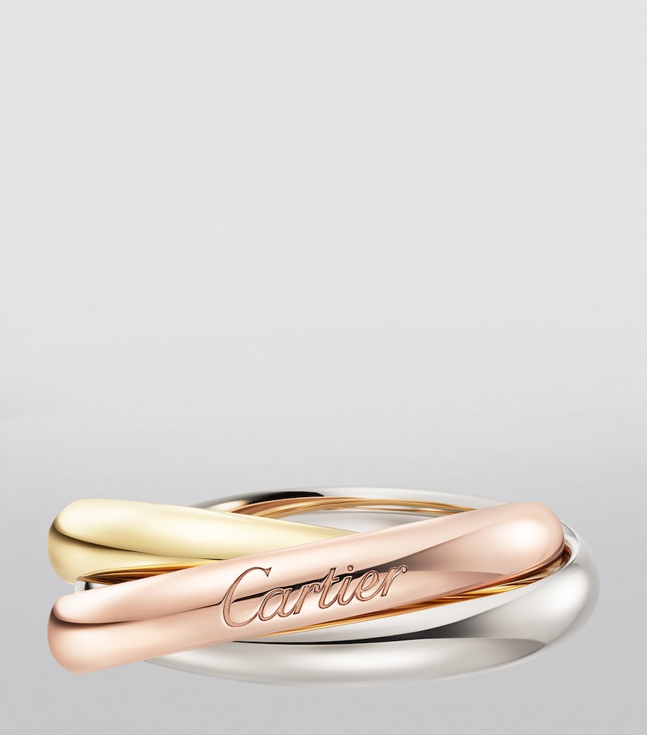 Medium White, Yellow and Rose Gold Trinity Ring MIXED GOLD Image 6