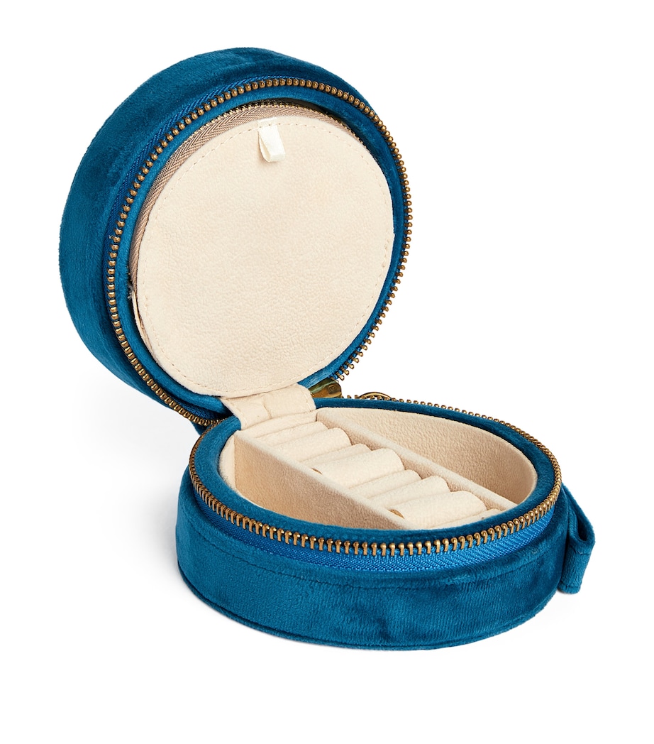 VELVET HEART JEWELLERY BOX IBIZA BLUE VELVET HEART JEWELLERY BOX IBIZA BLUE