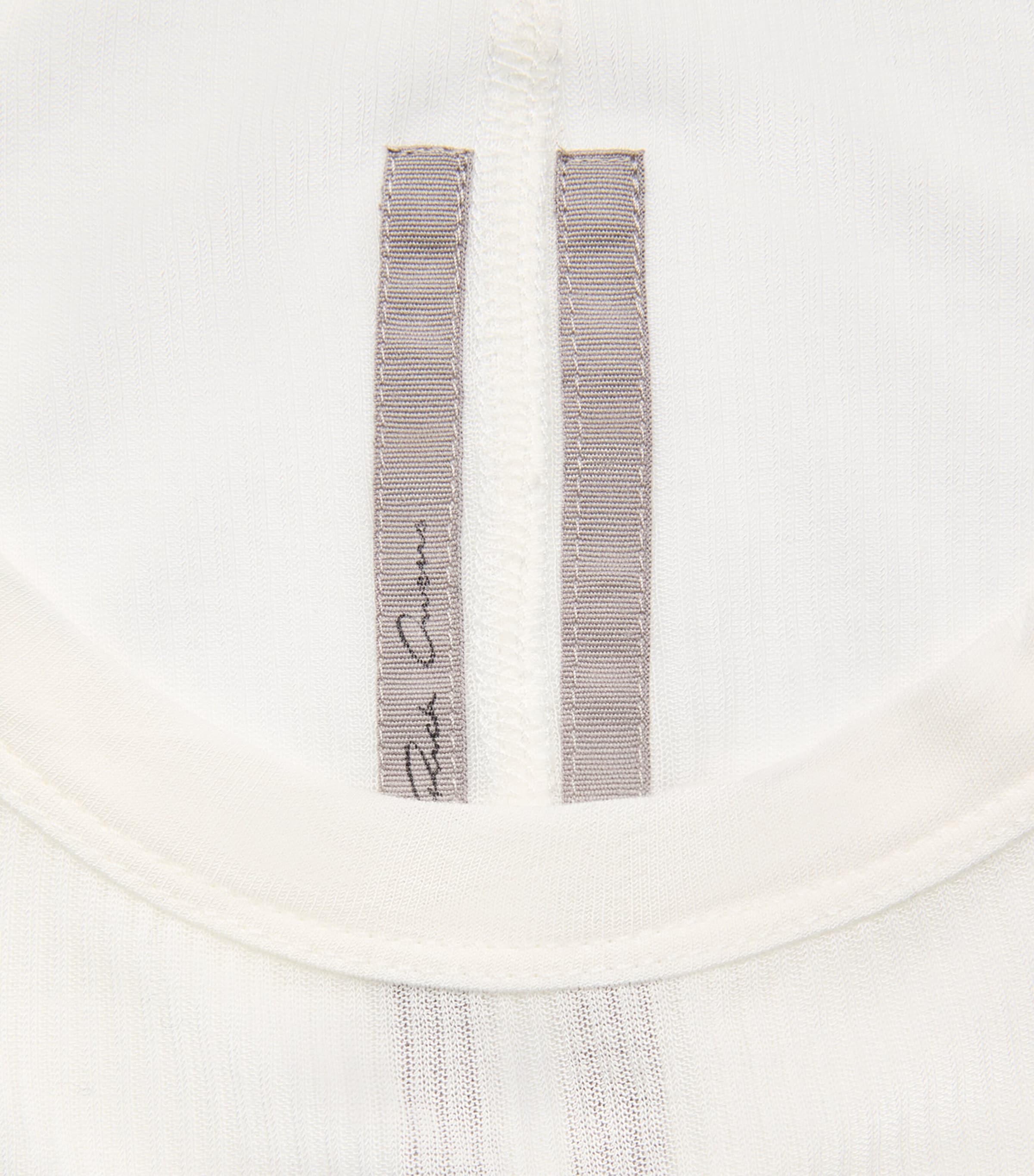 Rick Owens Mens Rib LS Long-Sleeve T-Shirt Milk Image 6