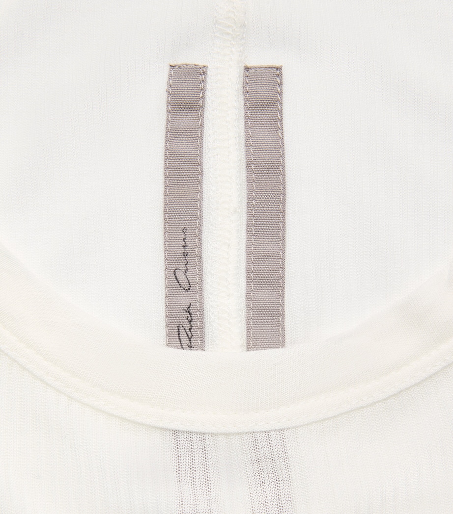 Rick Owens Mens Rib LS Long-Sleeve T-Shirt Milk Image 6