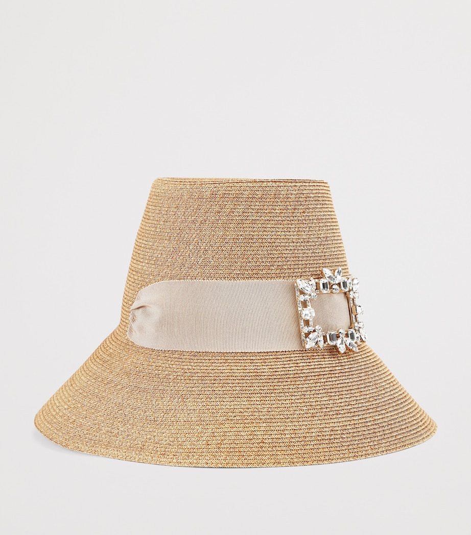 Raffia Bucket Hat BEIGE COMB Image 4