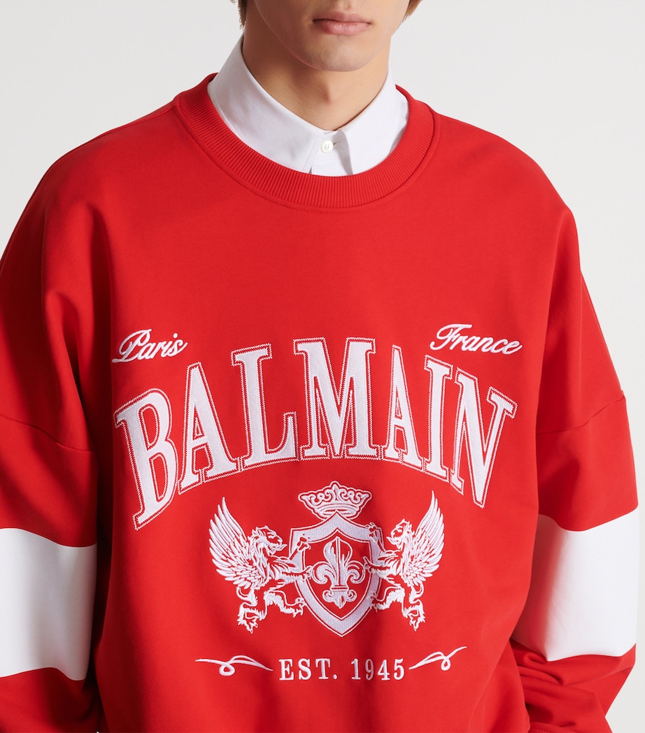 Cotton College Sweatshirt MIQ ROUGE/BLANC Image 7