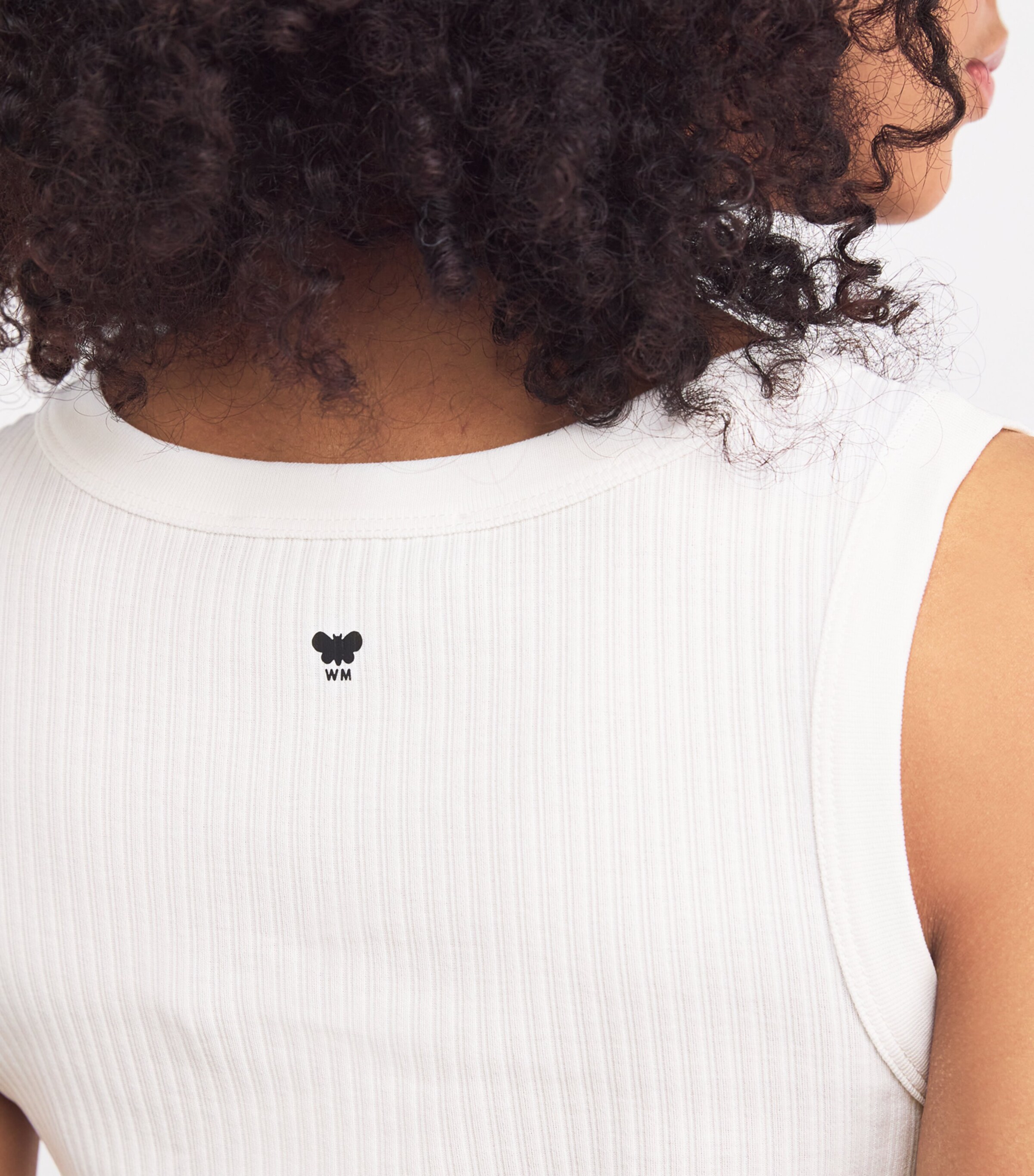 Organic Cotton Tank Top WHITE Image 6