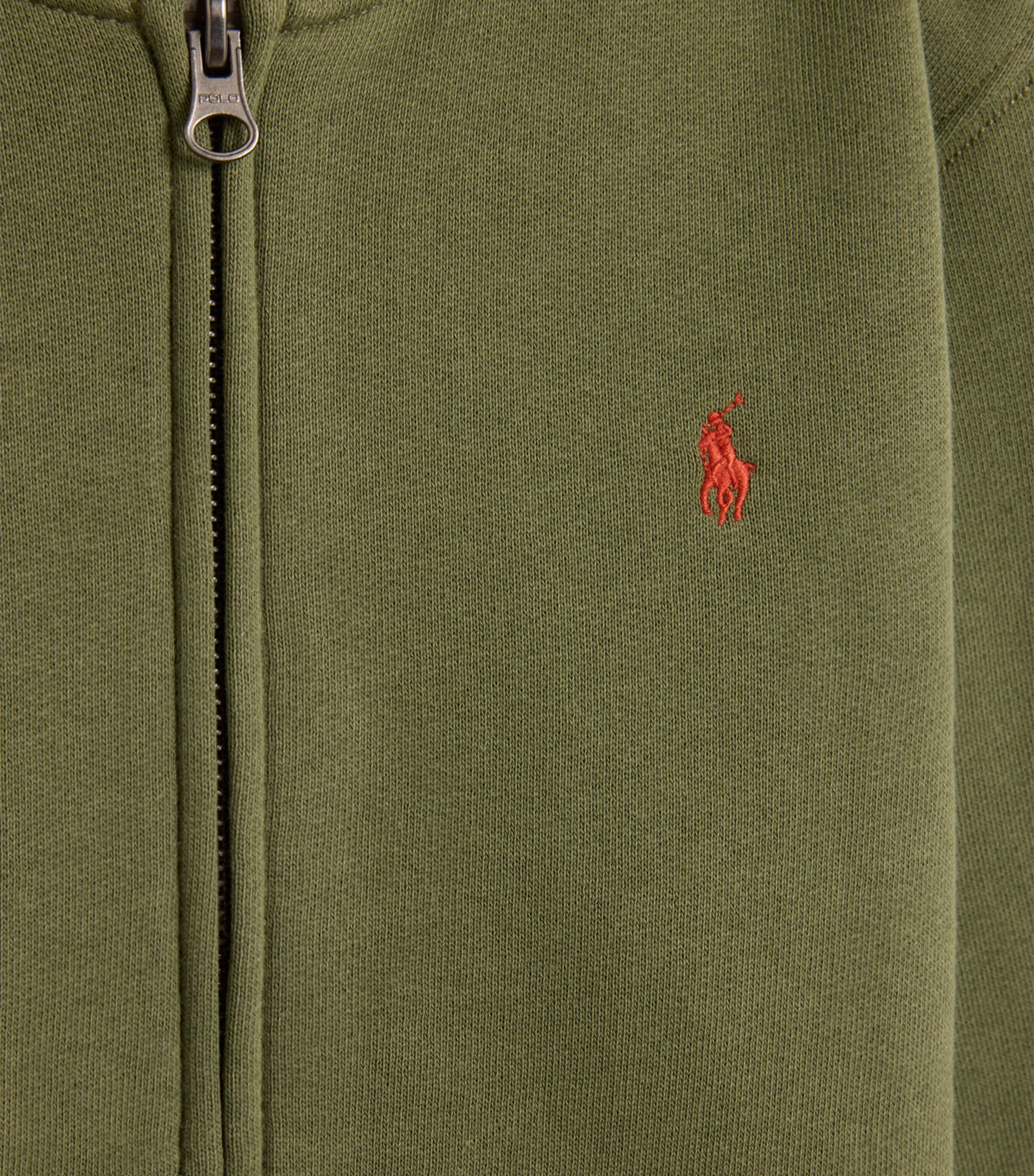 Ralph Lauren Kids Polo Pony Zip-Up Hoodie (2-7 Years) Green Image 2
