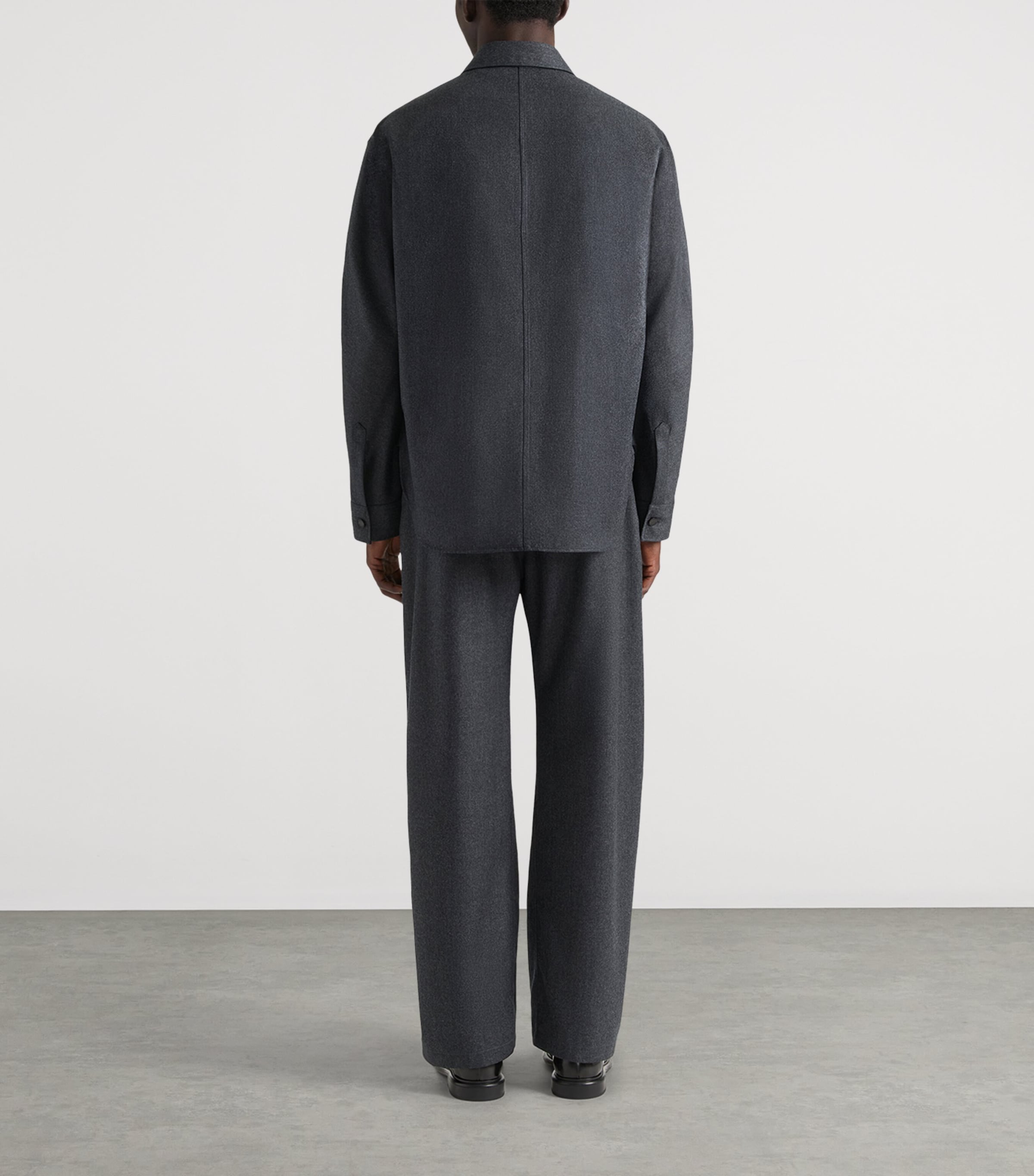 Cotton Double-Pocket Shirt GREY MIX Image 3