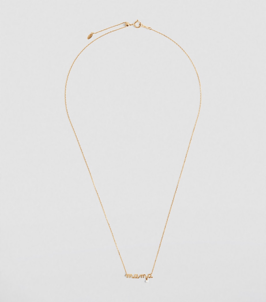 Persée Yellow Gold and Diamond Mama Necklace Gold Image 2