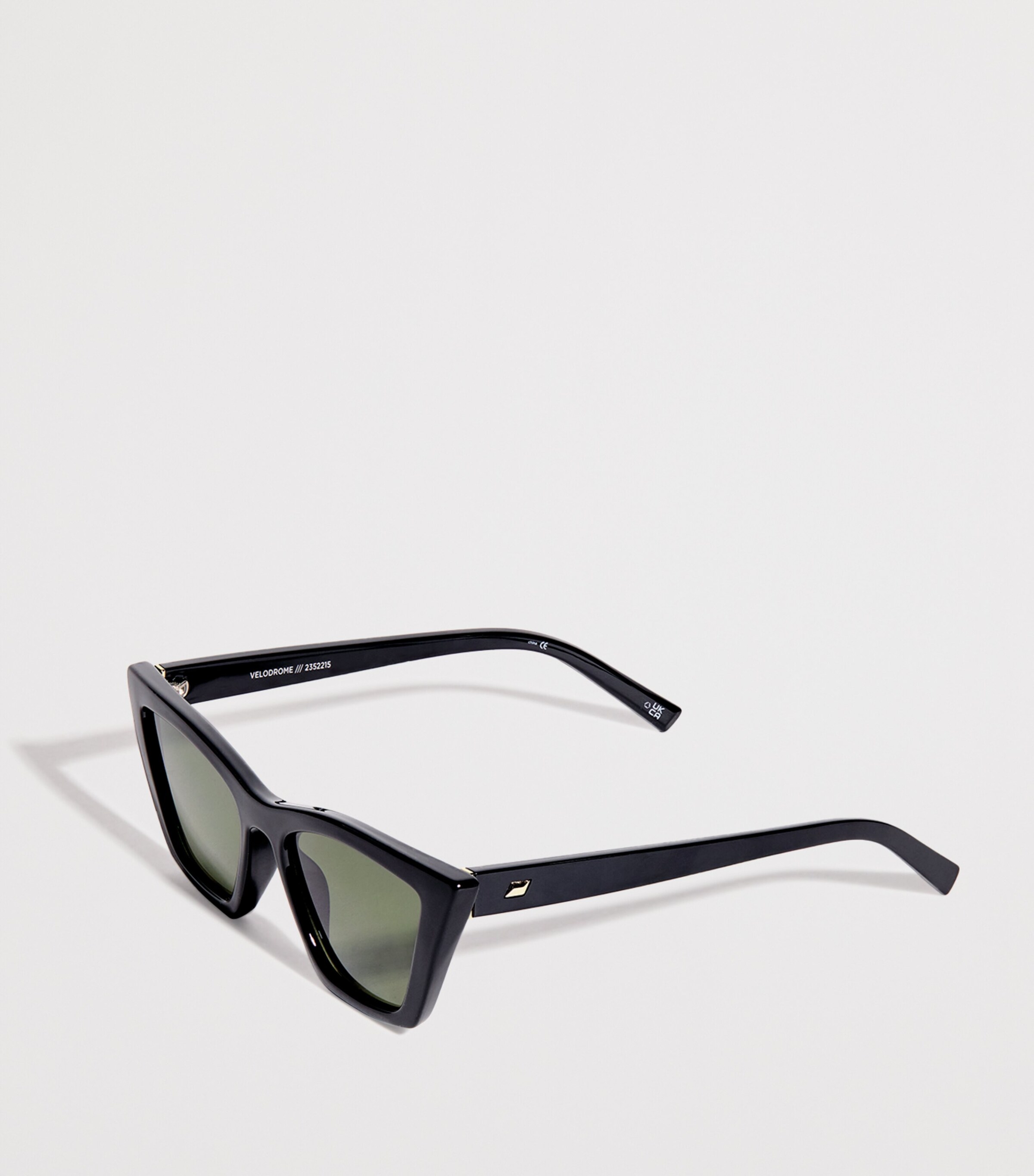 Cat Eye Velodrome Sunglasses BLACK KHAKI Image 2