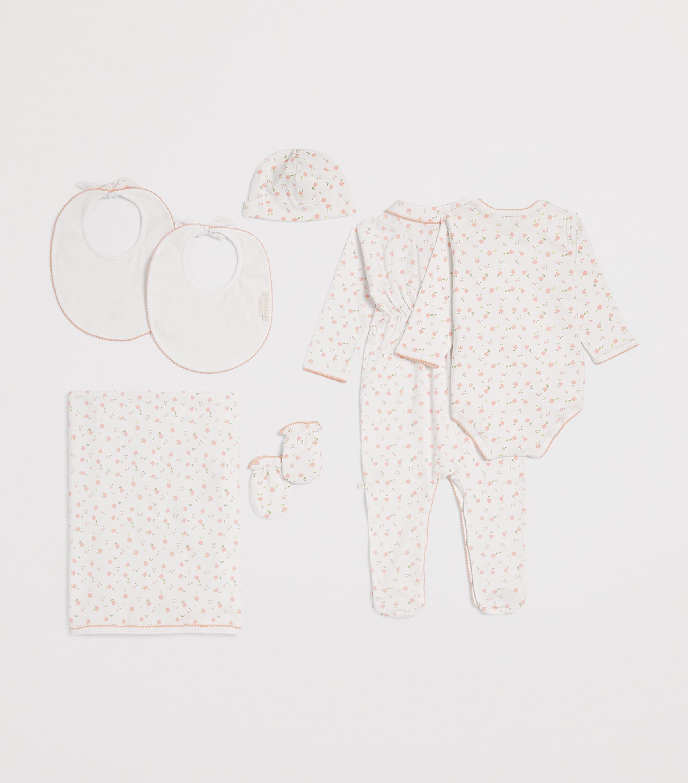 Marie-Chantal Pima Cotton Bloom Wind Gift Set (0-12 Months) Pink Image 2