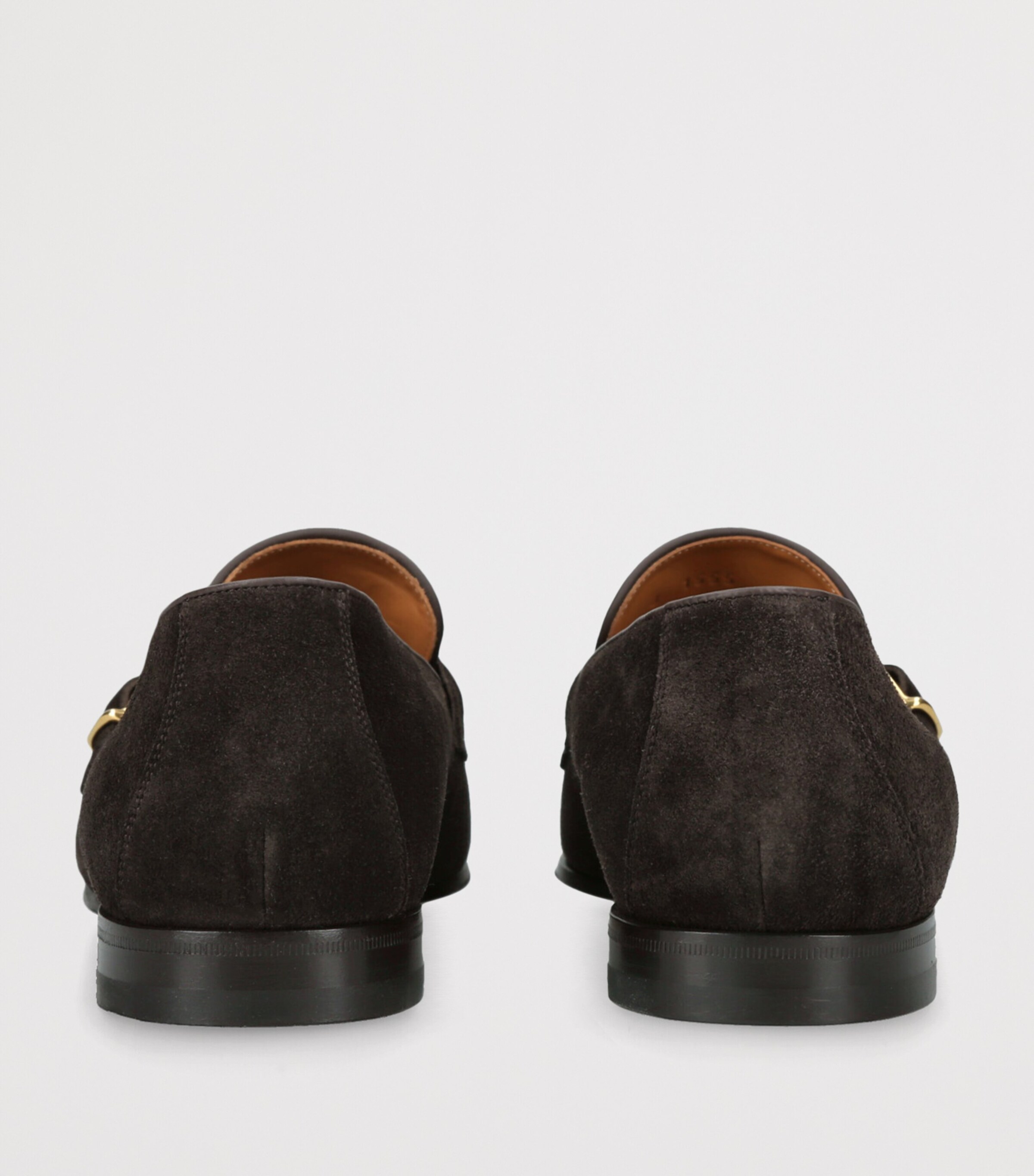 Suede Side Buckle Loafers BROWN Image 2