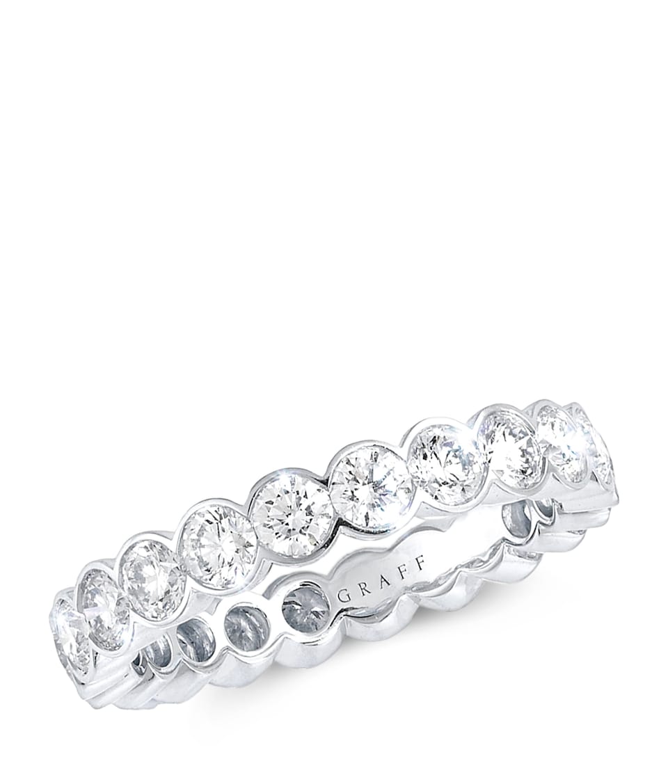 White Gold and Diamond Classic Graff Wedding Ring