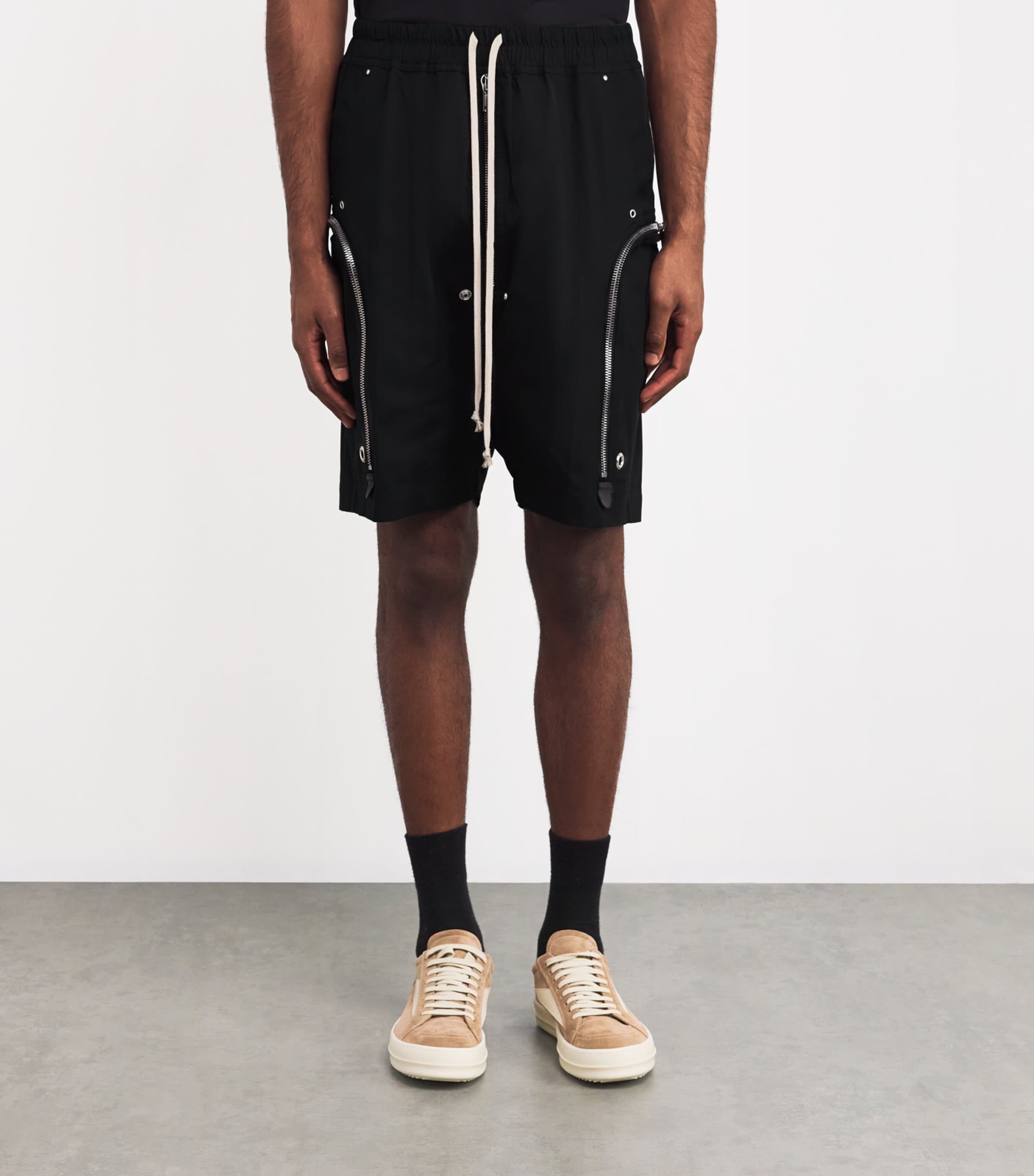 Rick Owens Black Bauhaus Bela Cargo Shorts | Harrods US