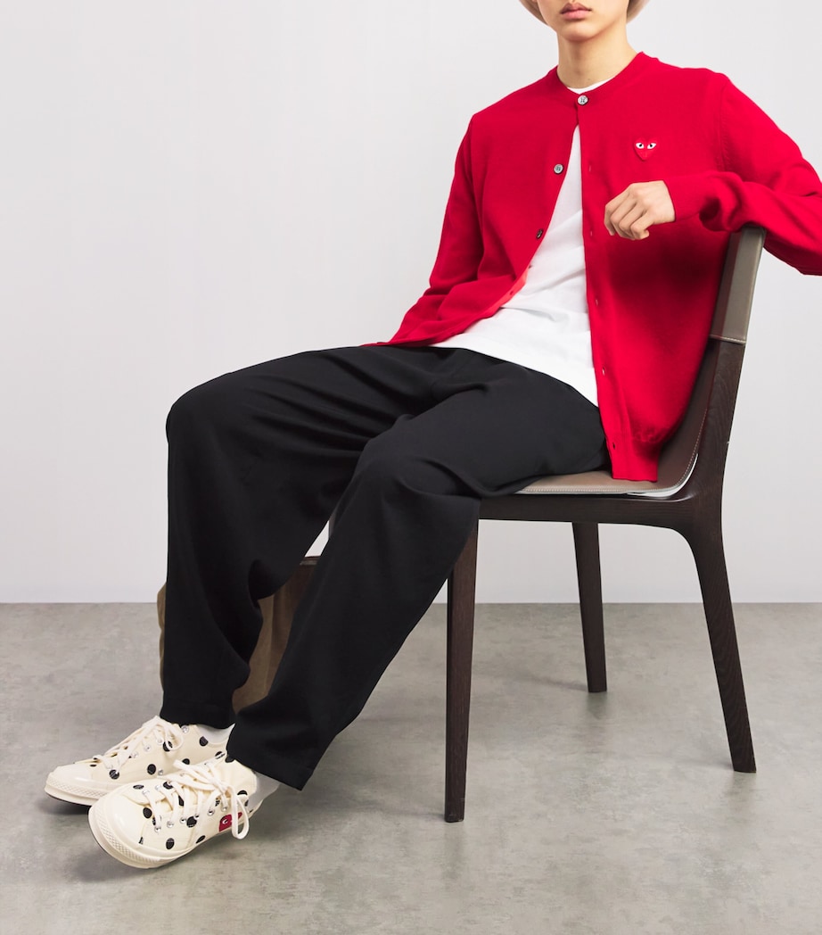 x Converse Polka Dot Heart Chuck Taylor All Star '70 Low-Top Sneakers OFF WHITE Image 6