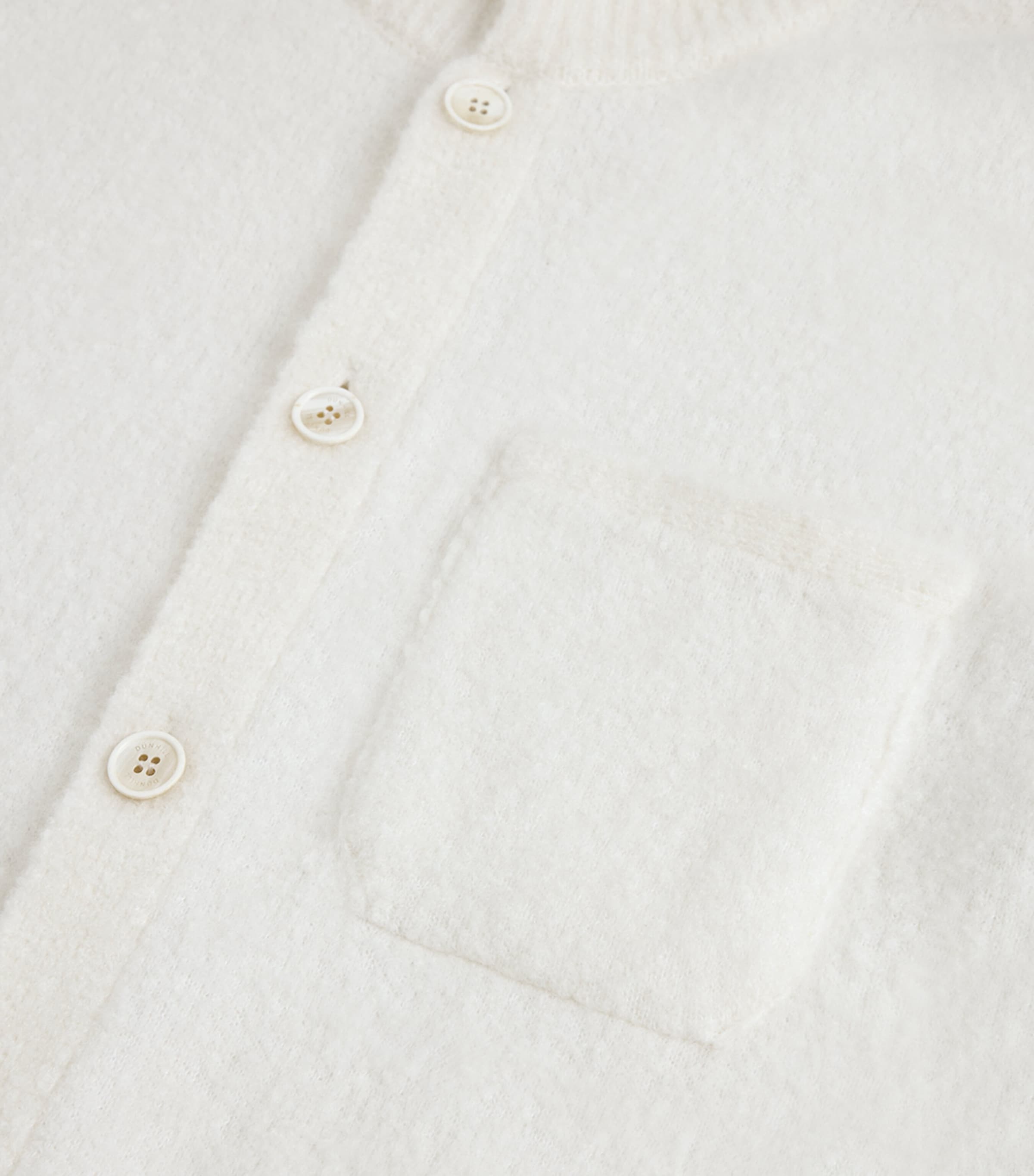 Dunhill Mens Cashmere-Blend Belted Cardigan White Image 6