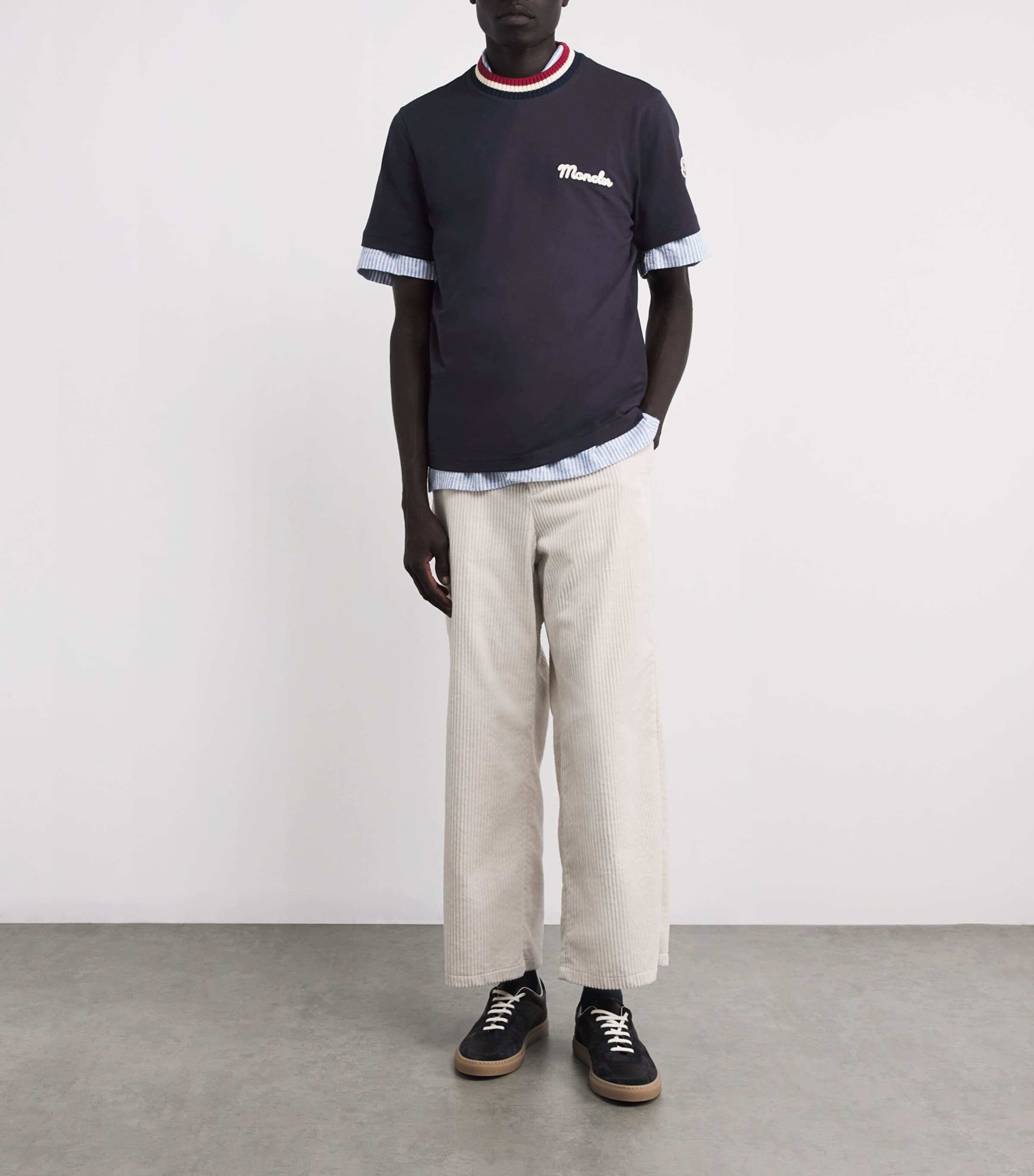 Cotton Logo Embroidered T-Shirt 742 Image 2