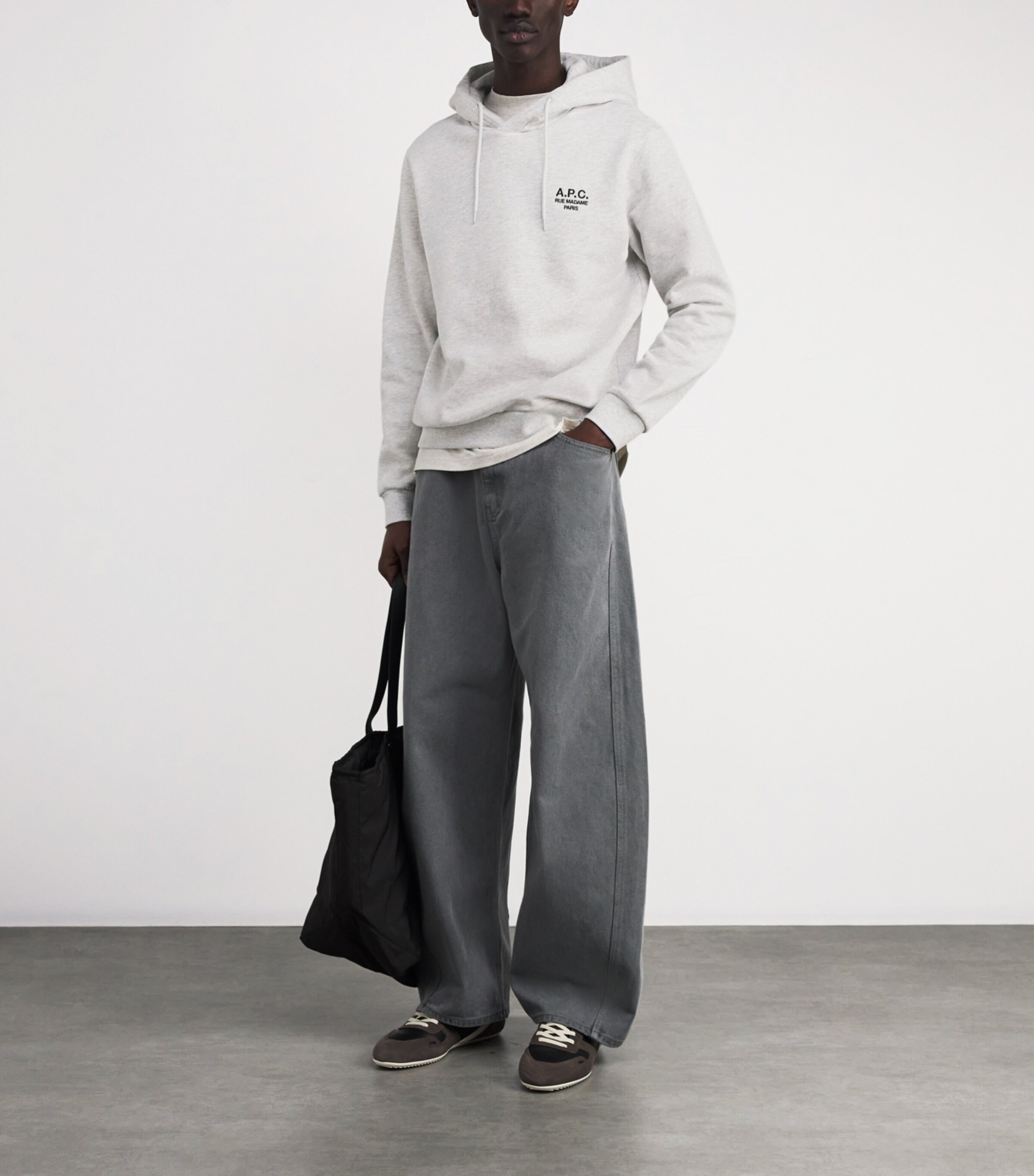 Cotton Rue Madame Logo Hoodie TPN - GRIS C NOIR Image 2