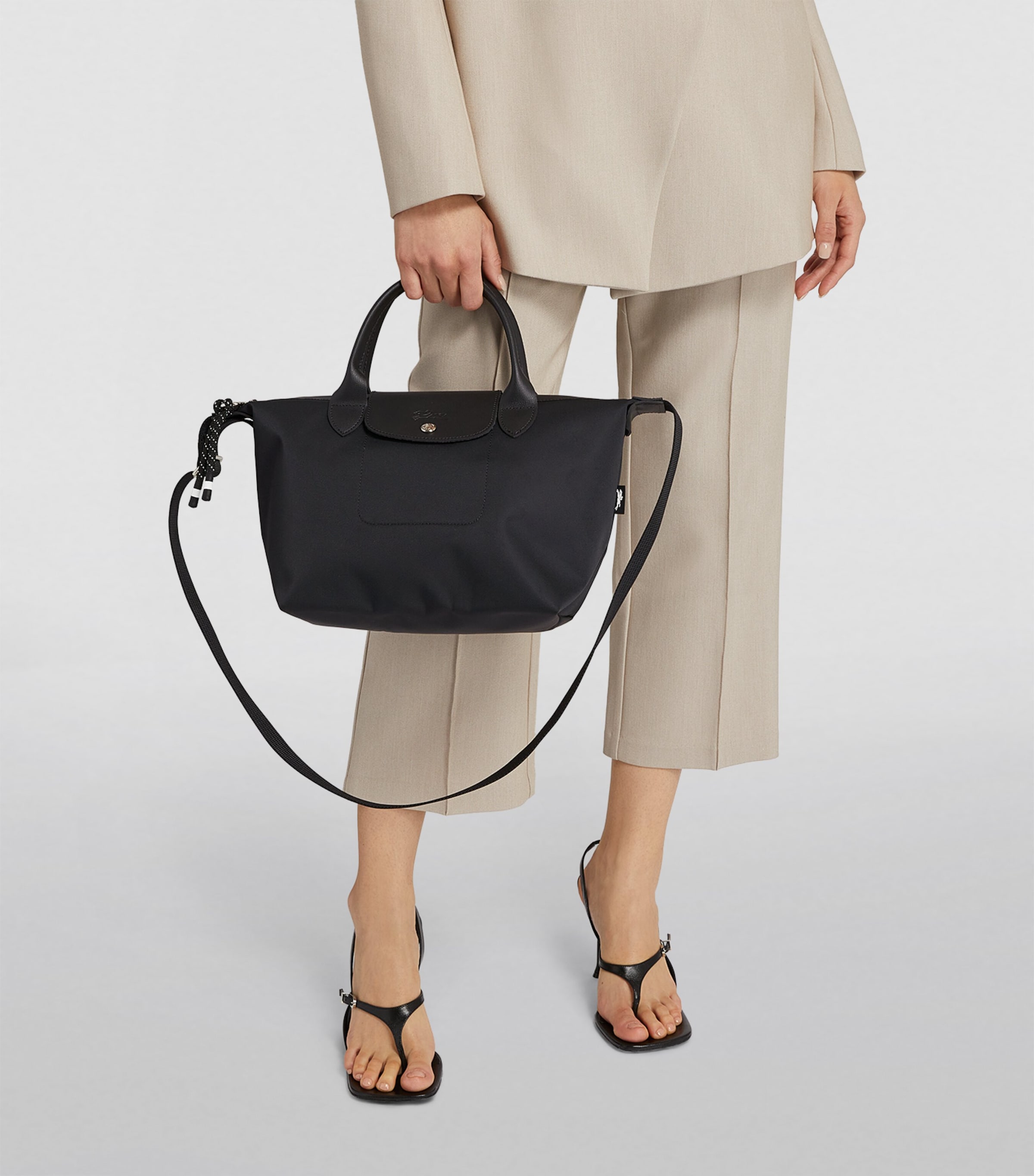 Small Le Pliage Energy Handbag 001 BLACK Image 5