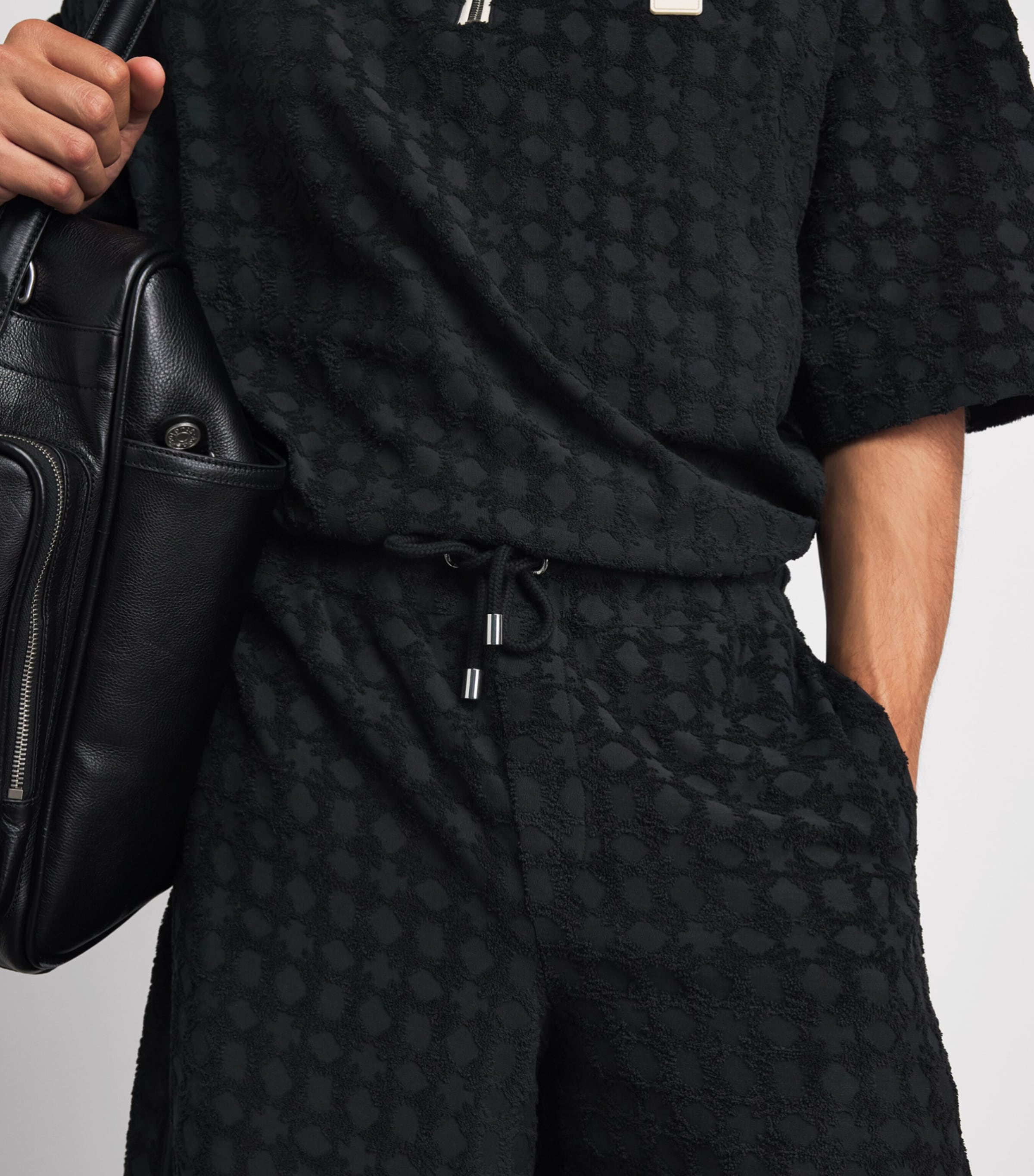 AMIRI Mens MA Quad Shorts Black Image 3