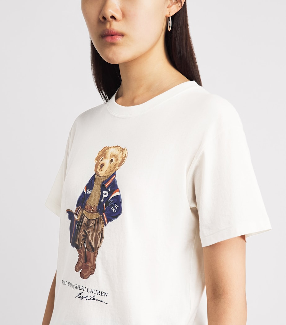 Polo Ralph Lauren Womens Polo Bear T-Shirt Warm White Image 3