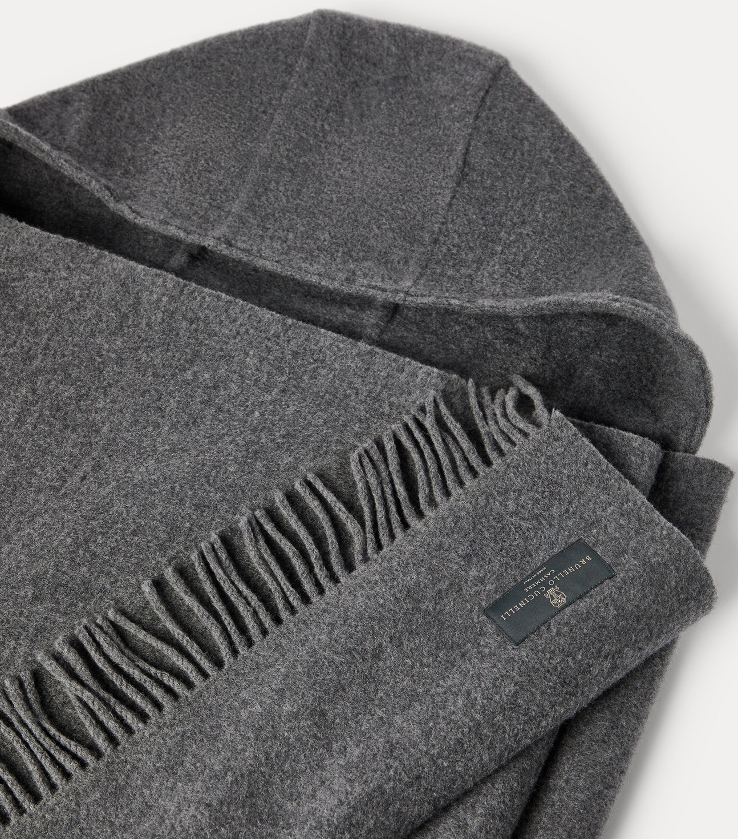 Brunello Cucinelli Wool-Cashmere Hooded Scarf Image 5