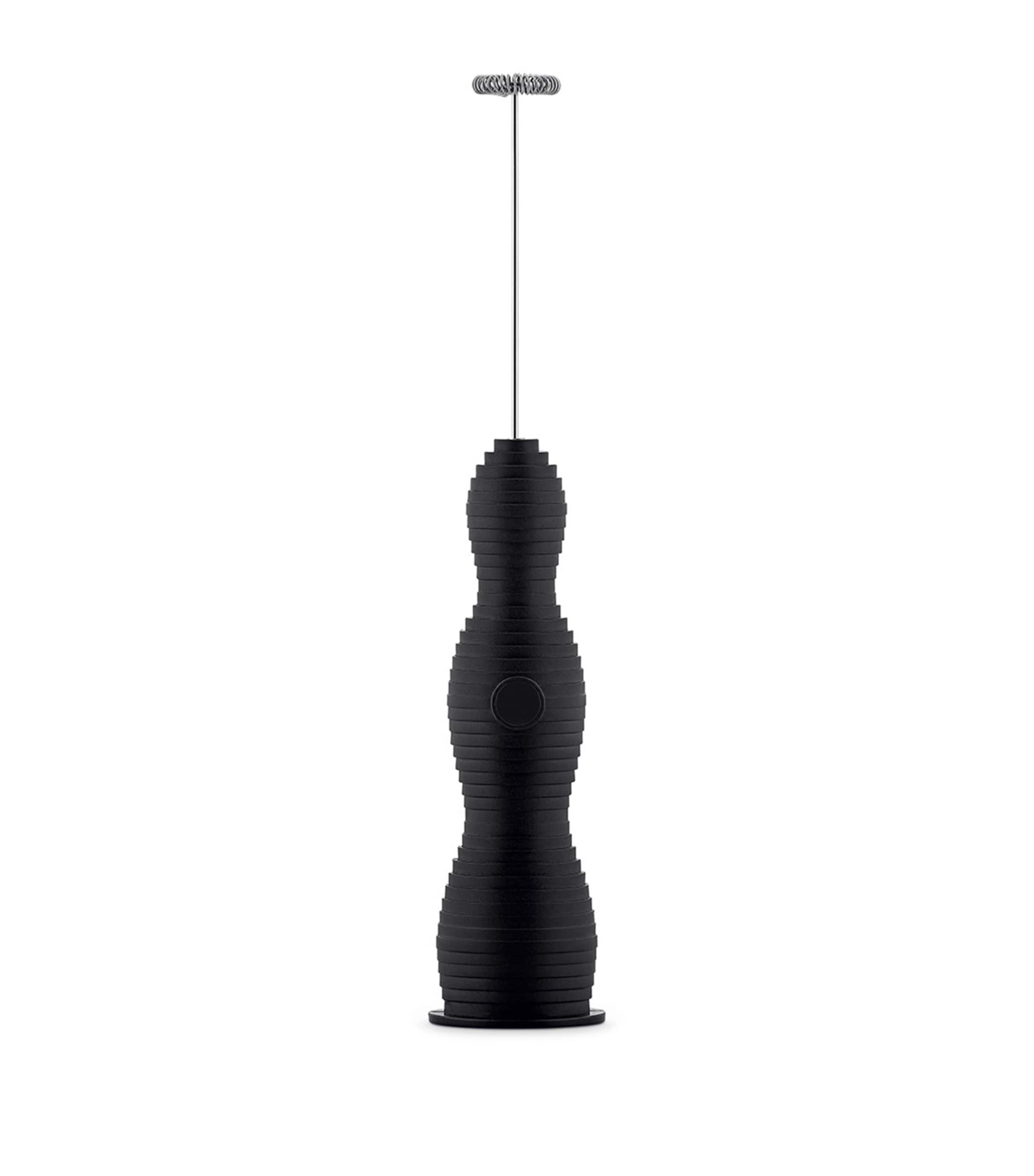 Alessi Pulcina Milk Frother In Black