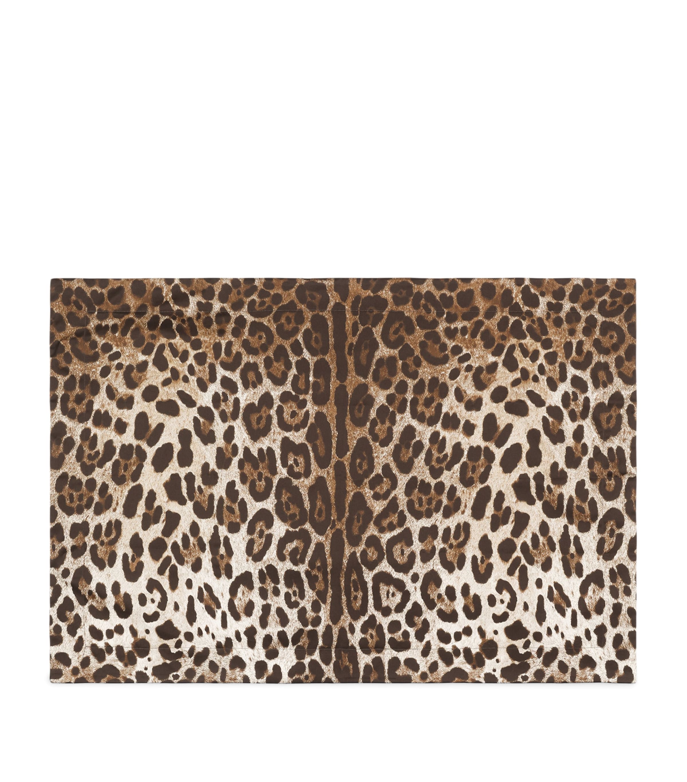 Dolce&Gabbana Casa Set of 2 Cotton Leopard Pillowcases (60cm x 90cm) Leopardo Image 1