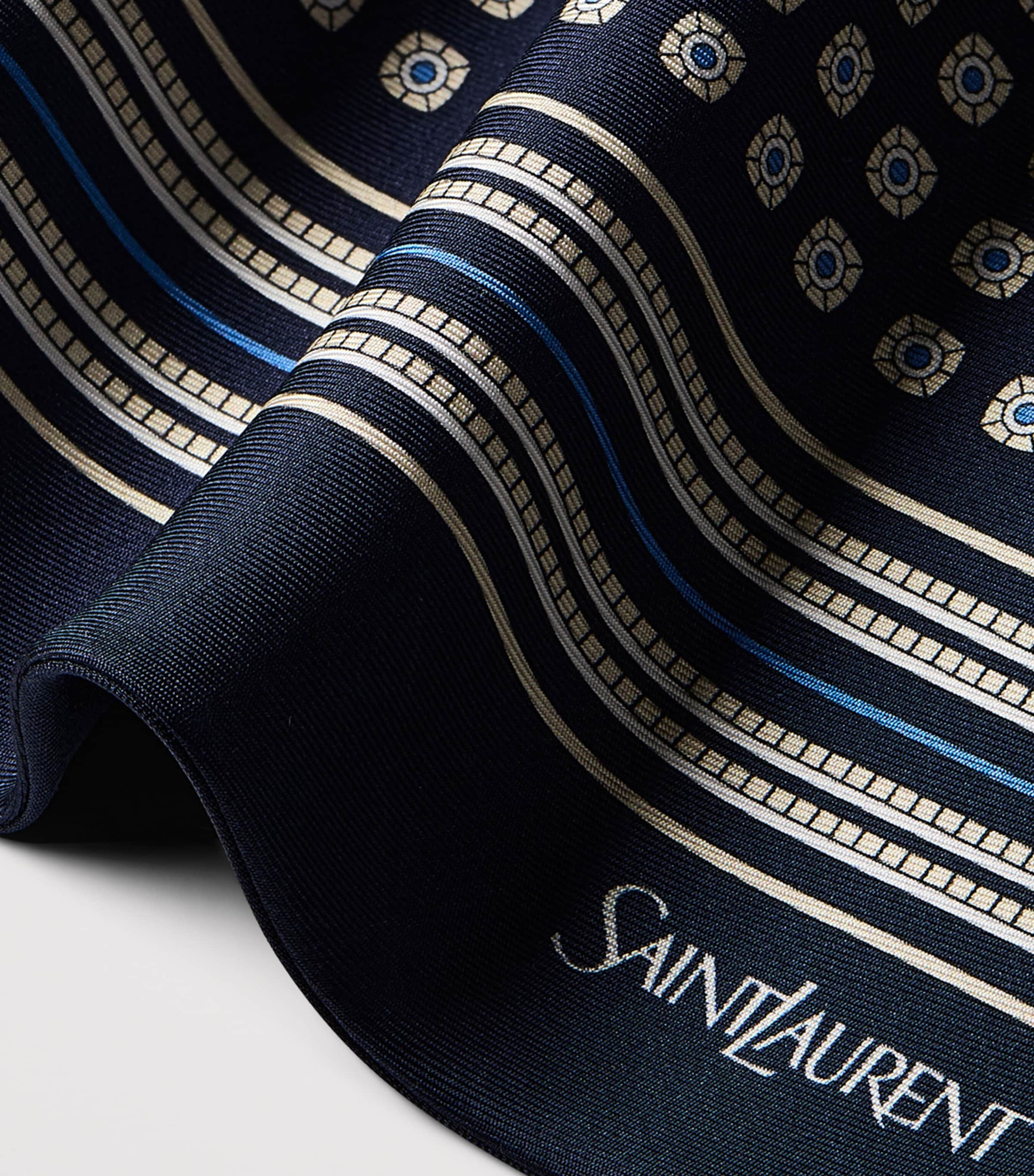 Saint Laurent Silk Floral Print Cravat Image 4