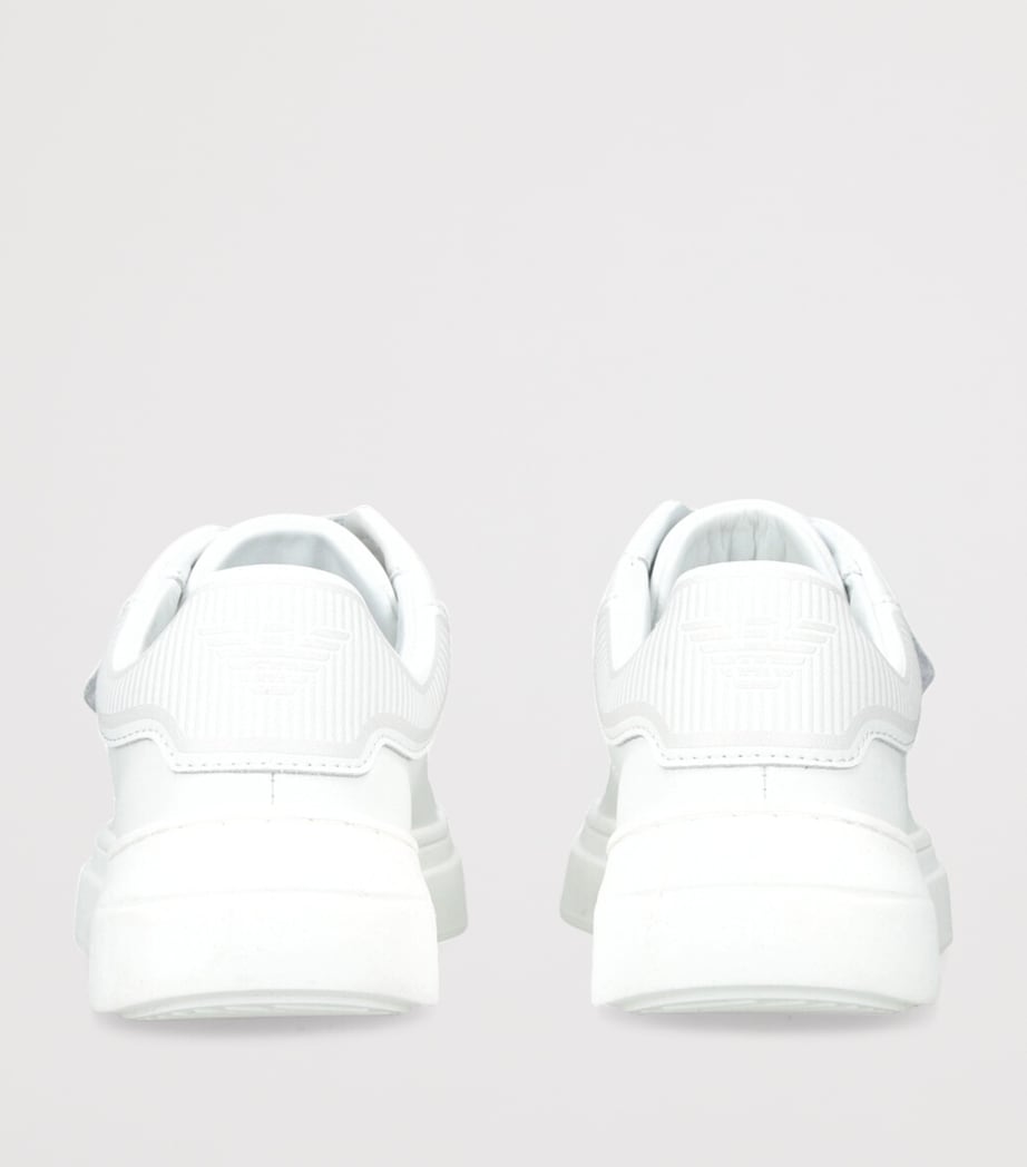 Leather Velcro Sneakers WHITE Image 2