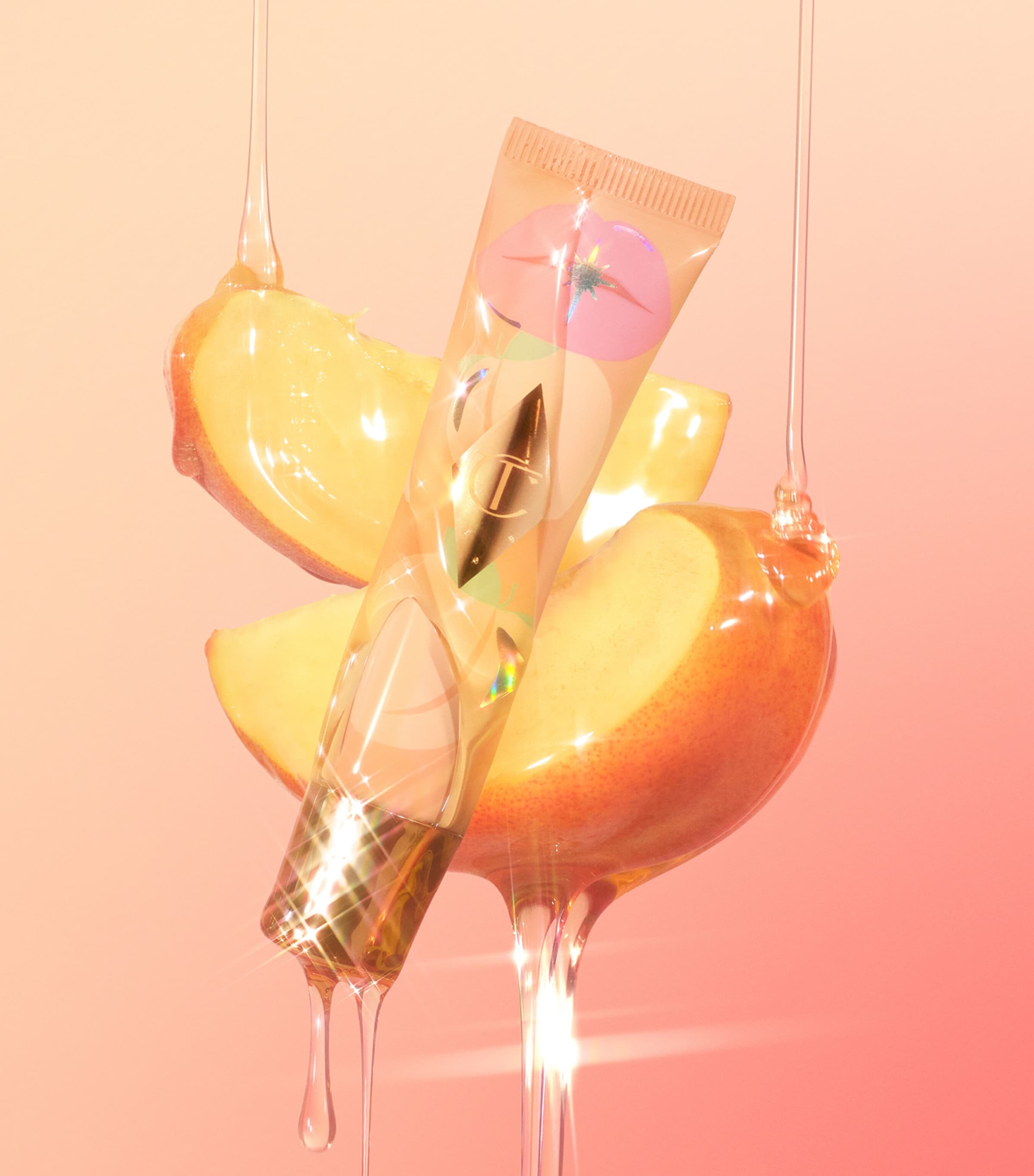 Unreal Lips Healthy Glow Nectar Lip Oil PURE PEACH Image 2