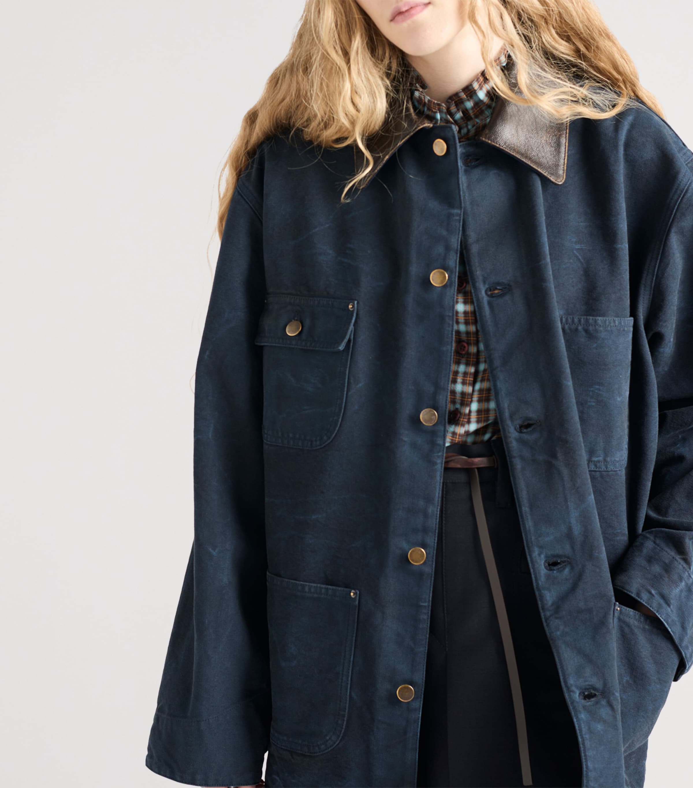 Canvas Oversized Jacket F0008 Image 3