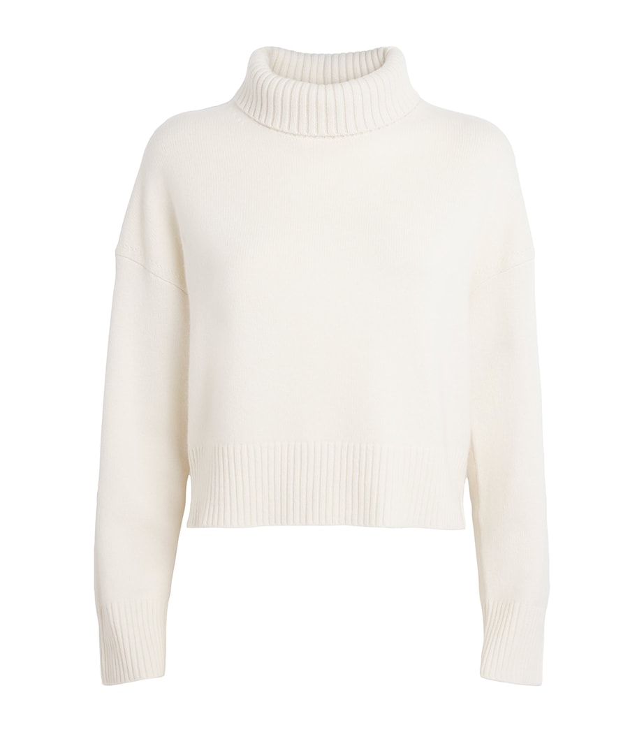 Cashmere-Blend Rollneck Sweater ECRU Image 1