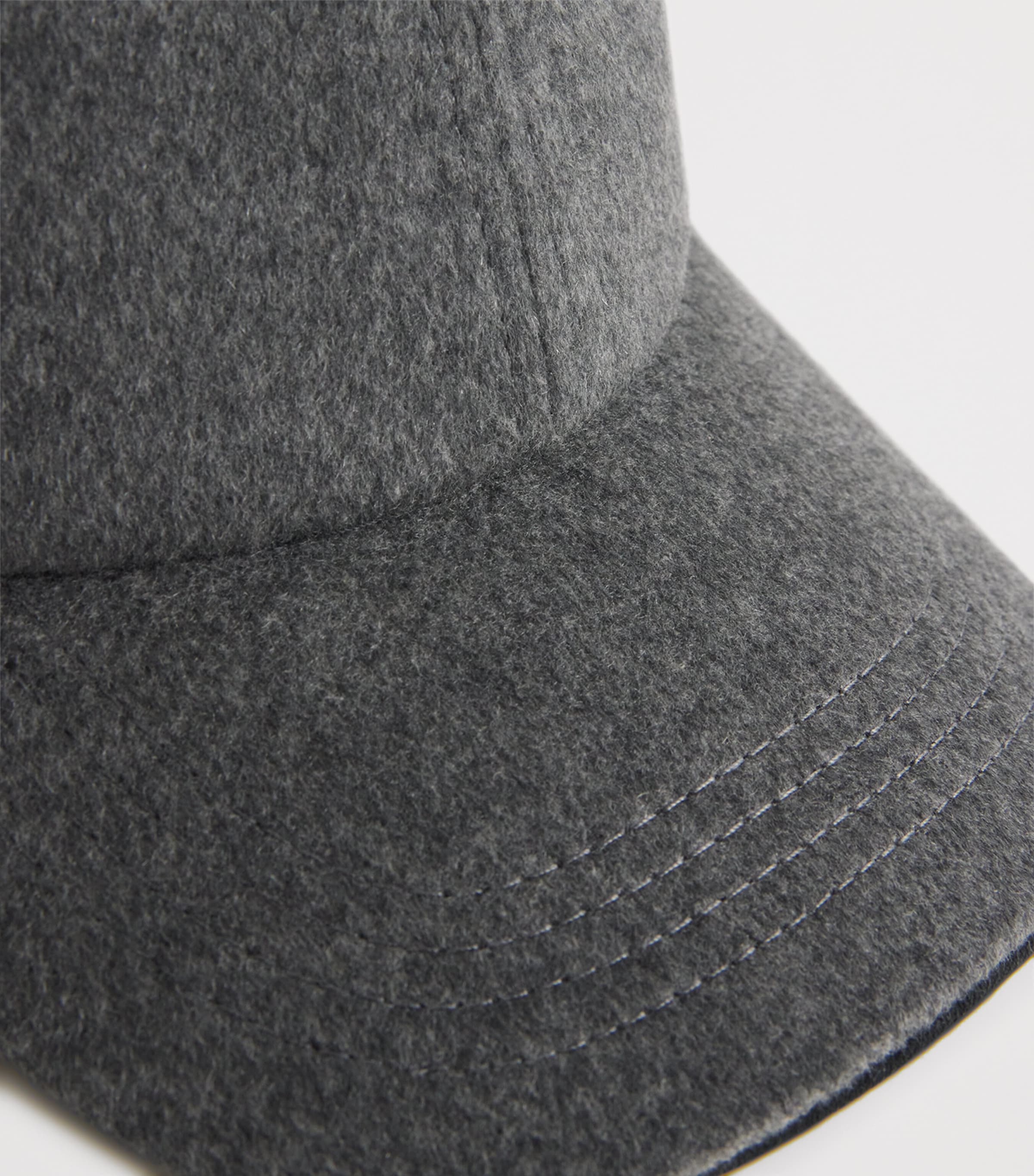 Cashmere Baseball Cap N55 LEAD GREY Image 4