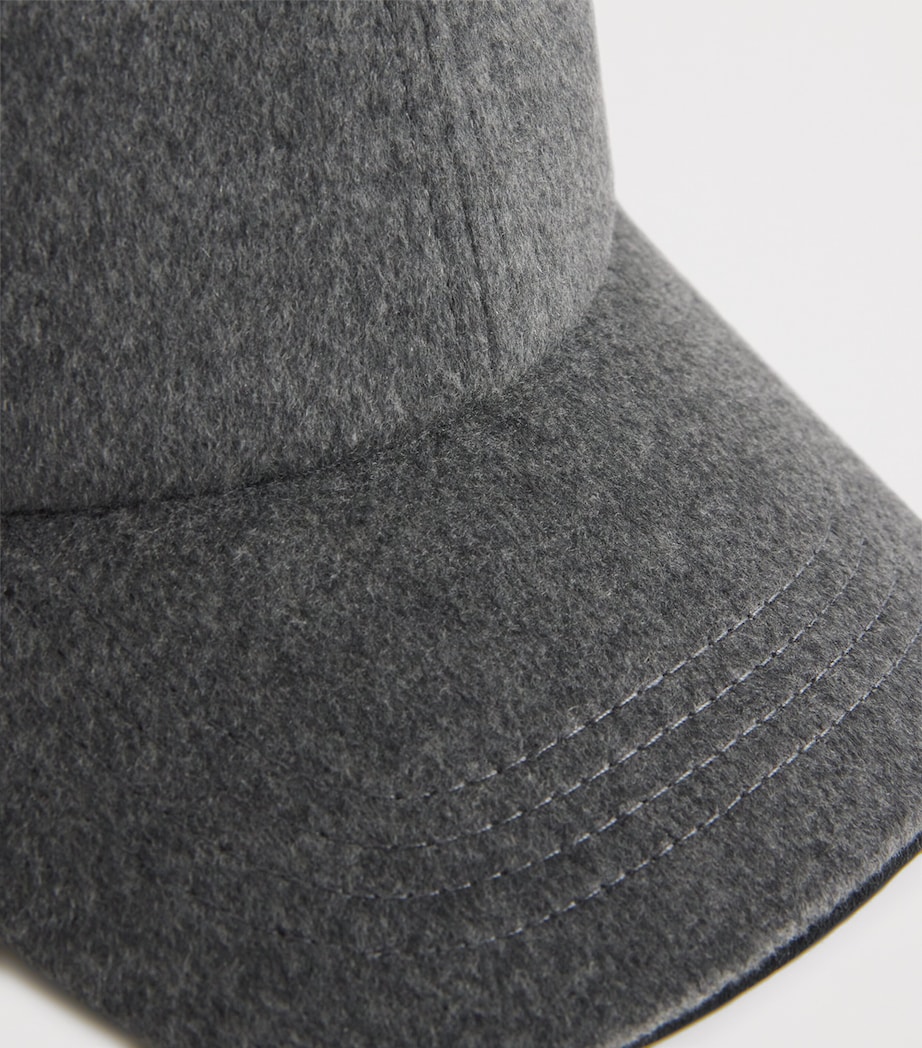 Cashmere Baseball Cap N55 LEAD GREY Image 4