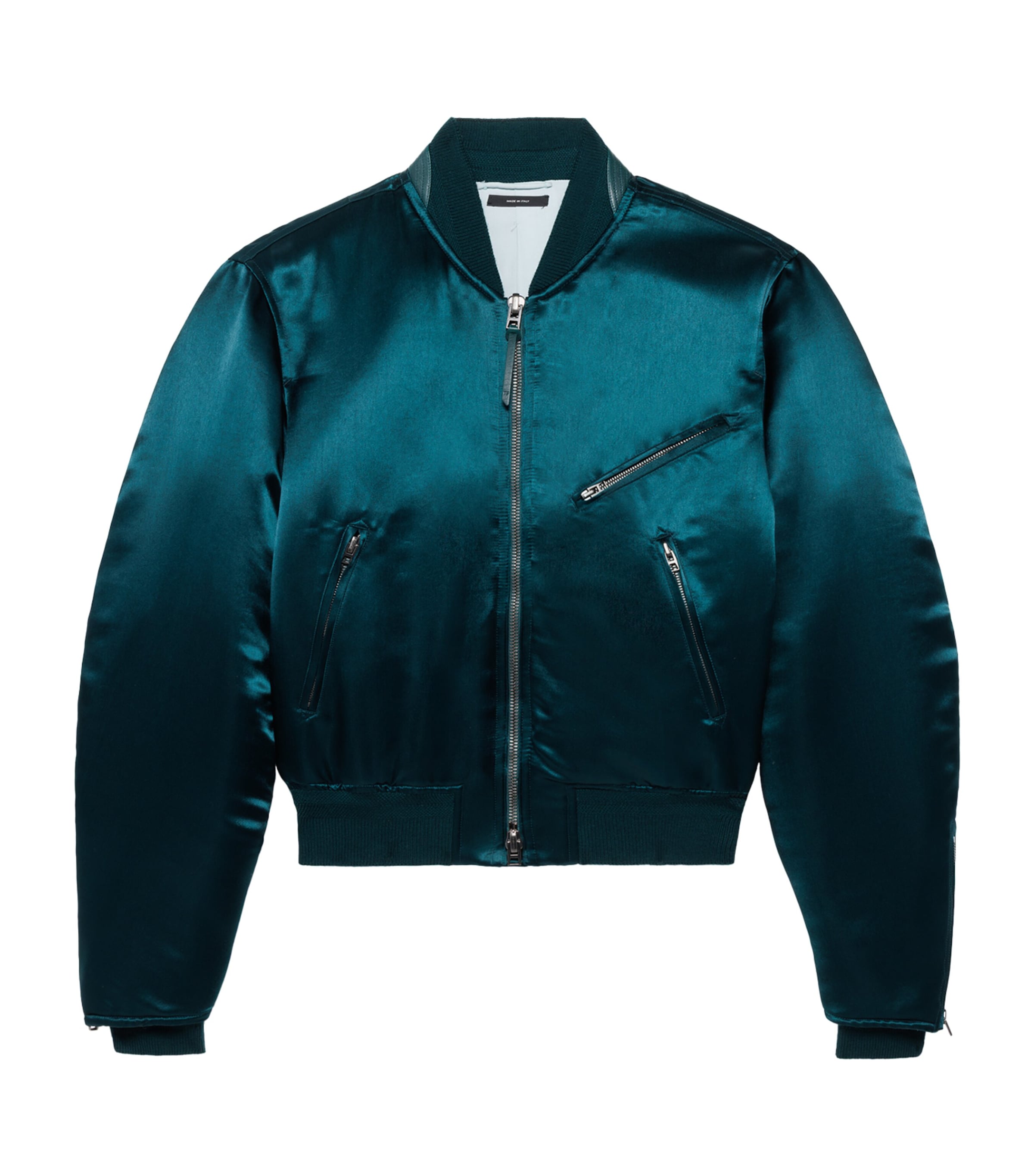 TOM FORD Mens Satin Bomber Jacket Gcm Image 1
