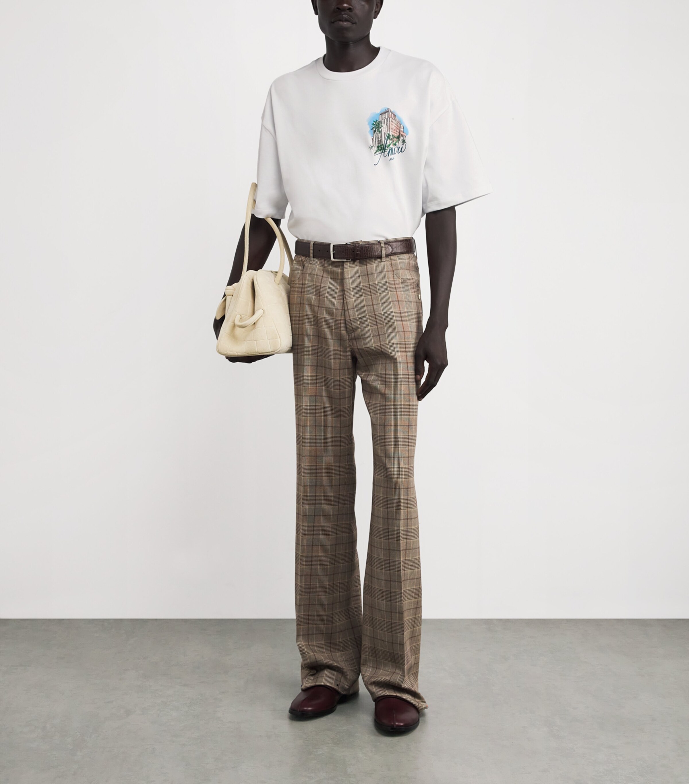AMIRI Mens Cotton Hotel Amiri T-Shirt White Image 2
