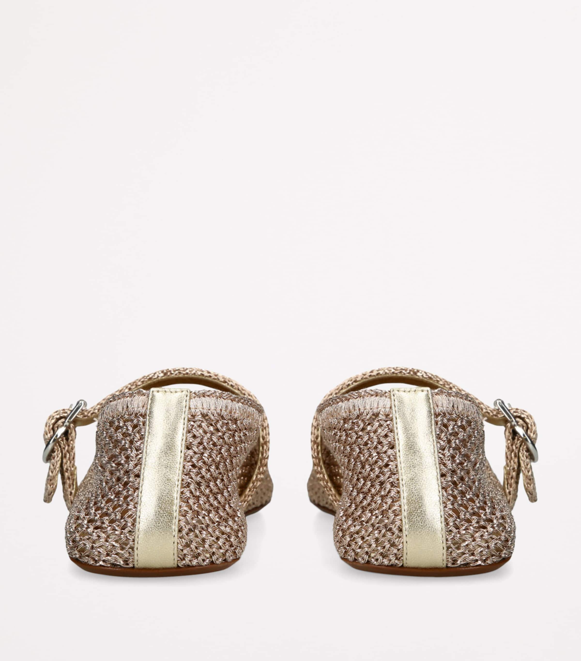 Alaïa Lurex Crochet Ballet Flats | Harrods US