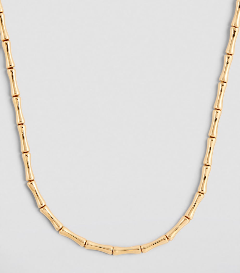 Yellow Gold Bamboo Necklace YELLOW GOLD Image 2