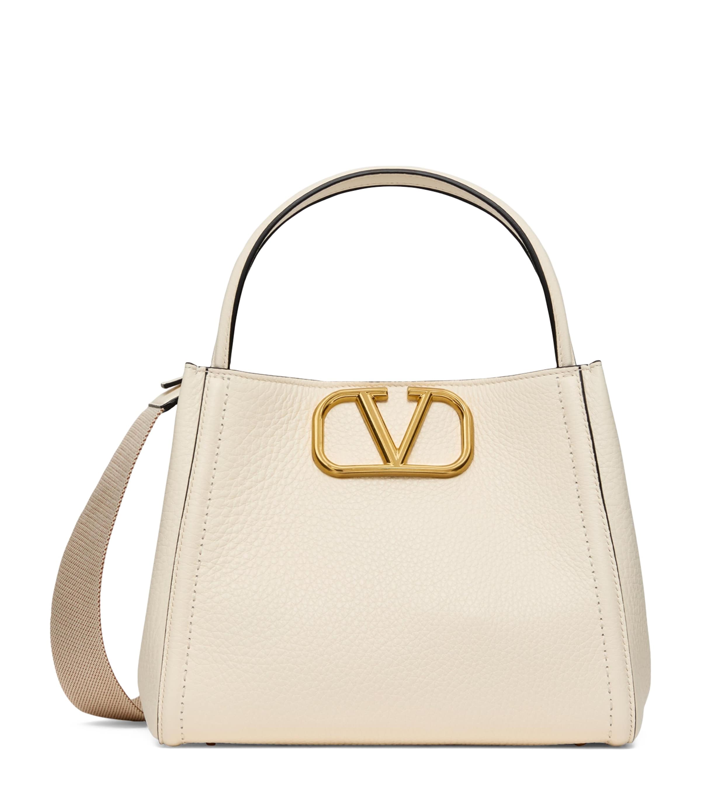 Valentino Garavani Medium Leather Alltime Top-Handle Bag