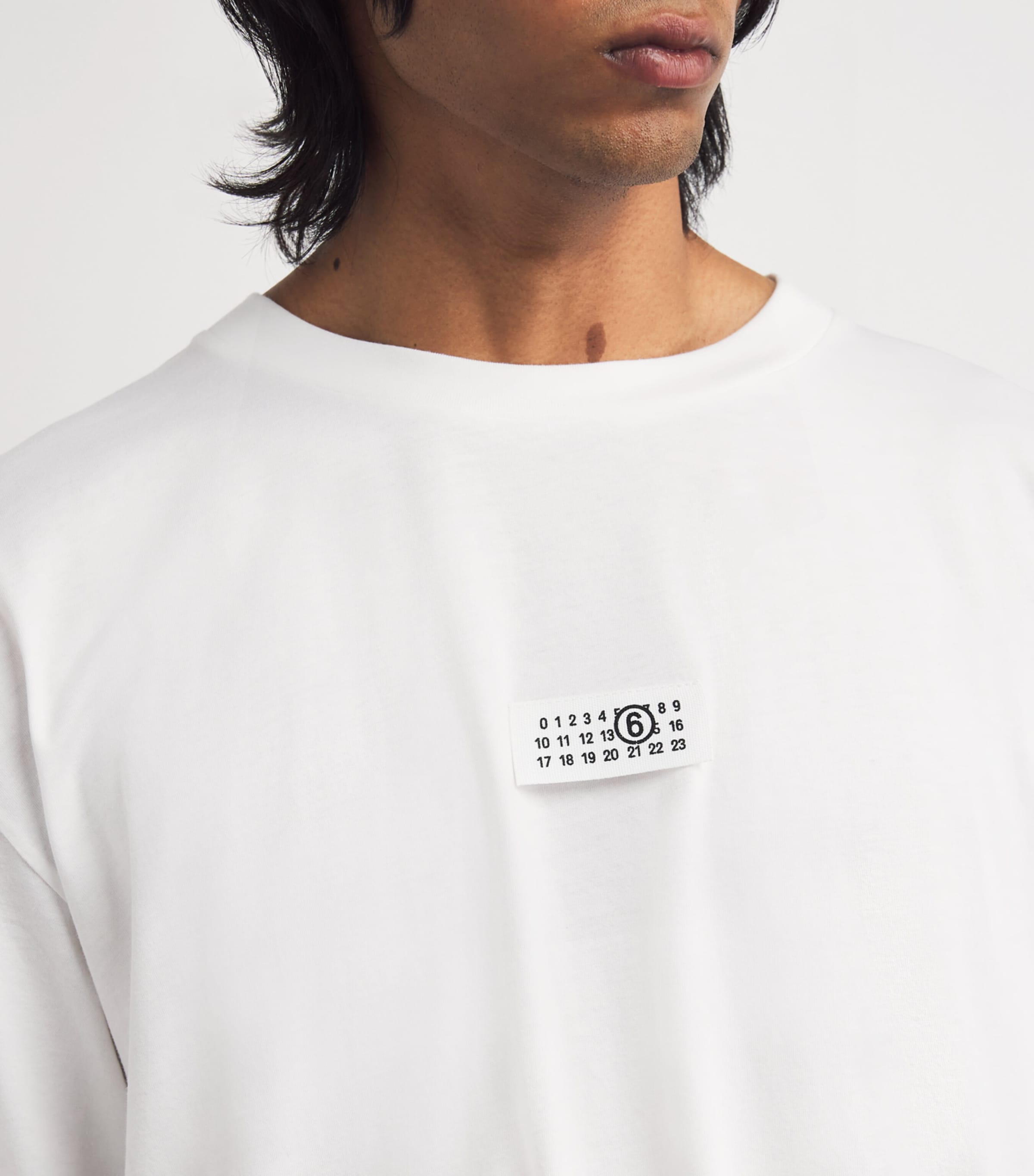 Tシャツ・カットソー MM6 MAISON MARGIELA WHITE COTTON T-SHIRT MM6 Maison Margiela cotton t-shirt PRM EU