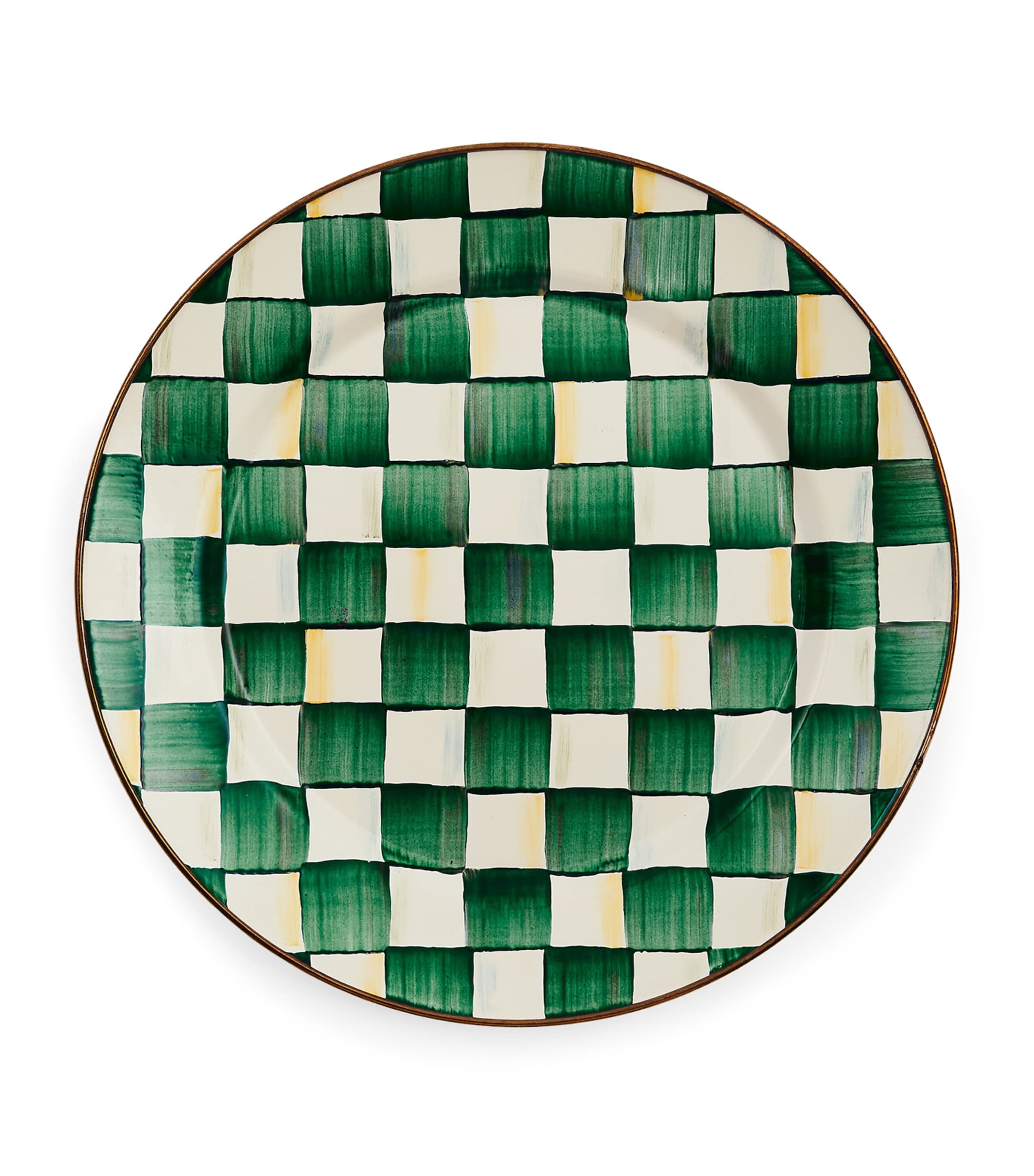 Emerald Check Charger Plate (30.5cm) GREEN Image 1