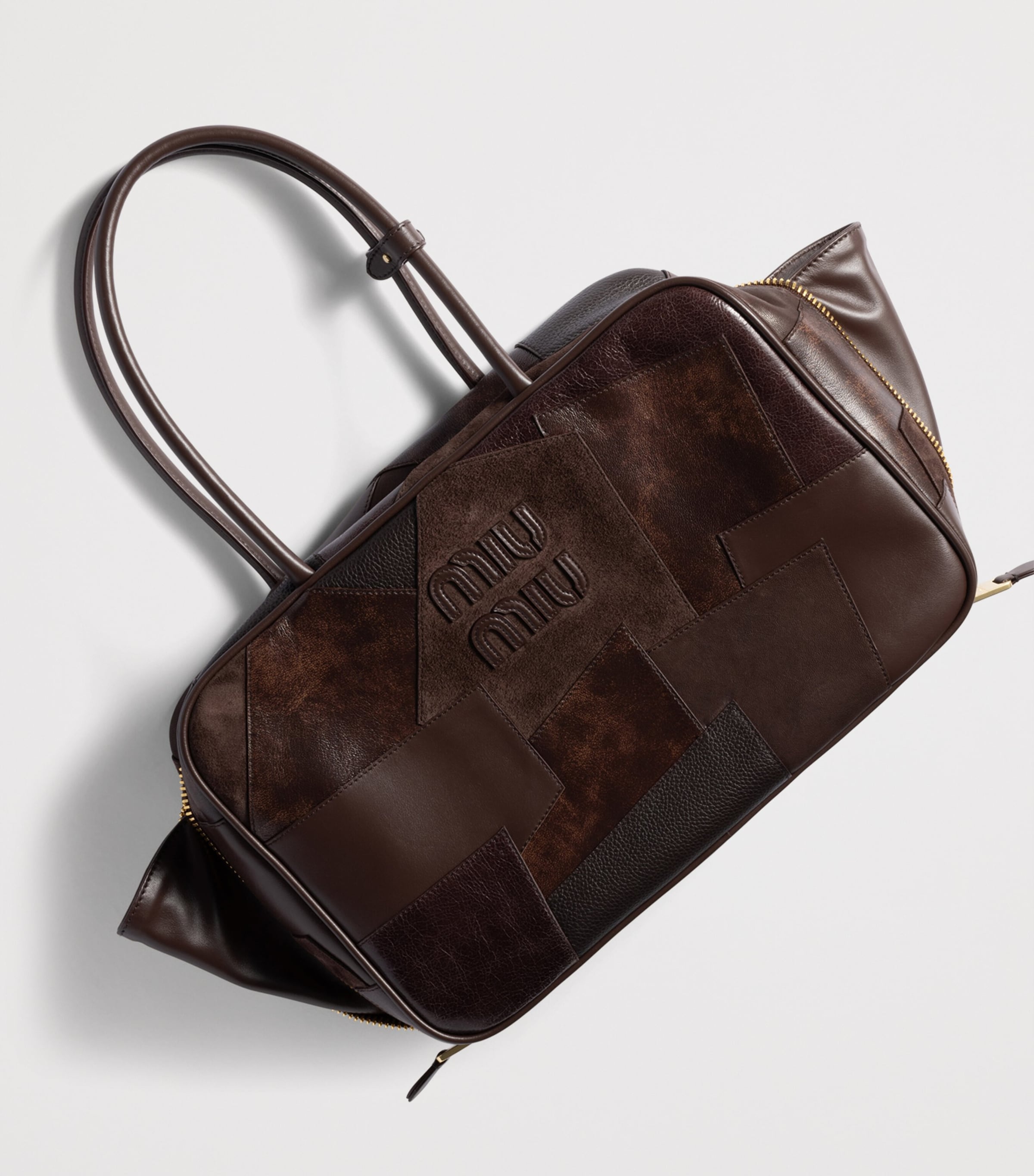 Leather Beau Top-Handle Bag F0NBL Image 4