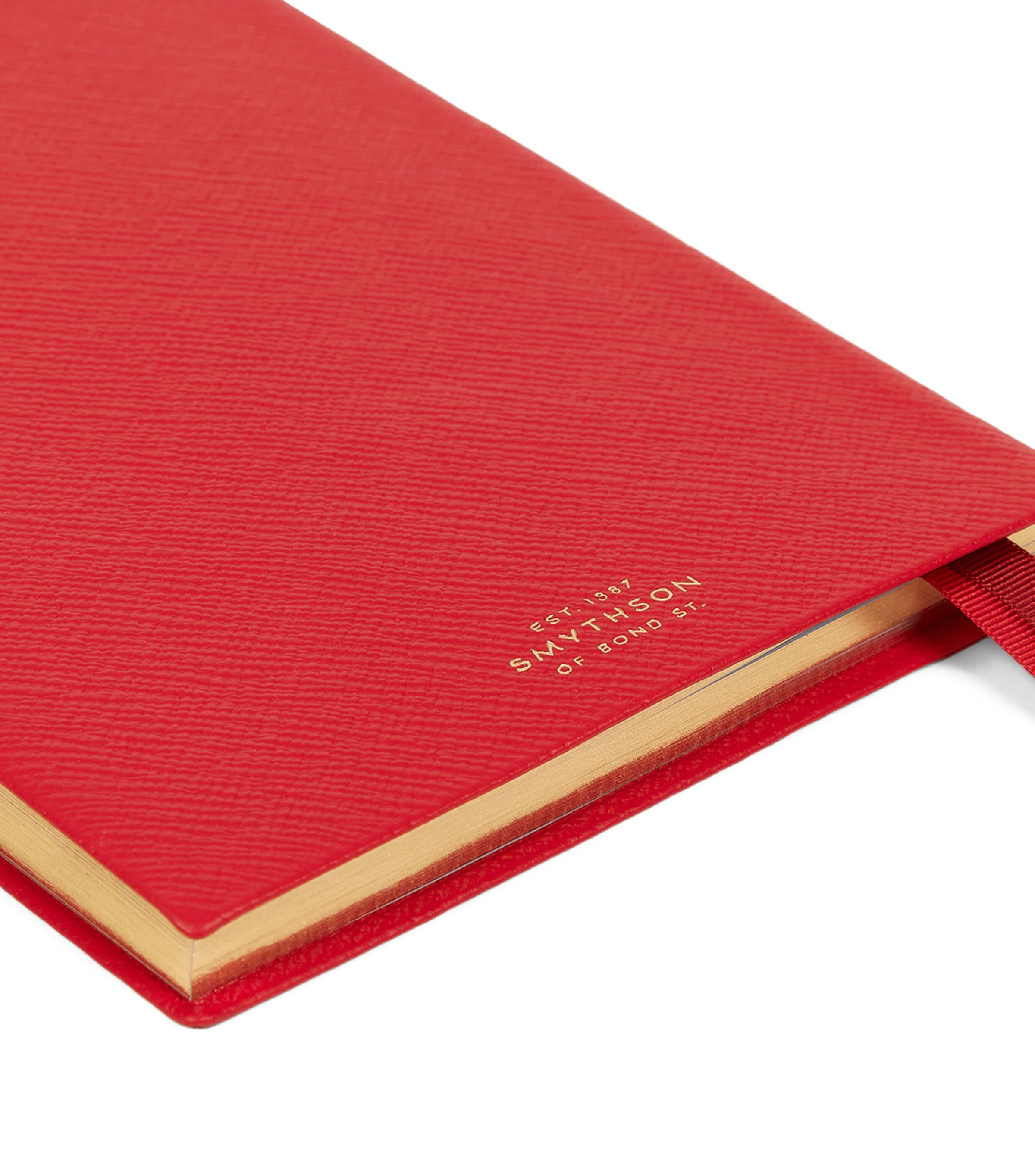 Leather Soho A5 2026 Diary SCARLET RED Image 6